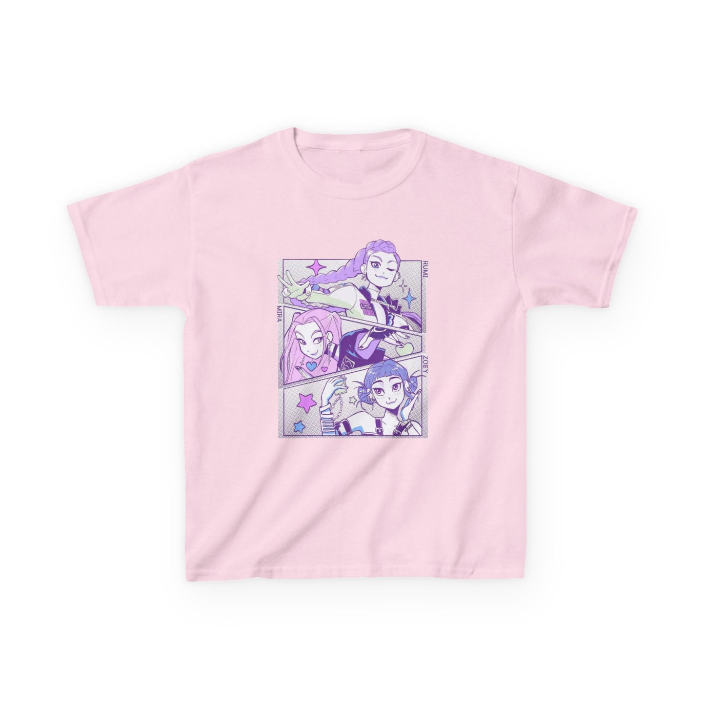 Kids Kpop Tshirt Demon Hunters, Huntrix t Shirt girls, Demon Hunter Merch, Kpop gift, Kpop Movie Shirt