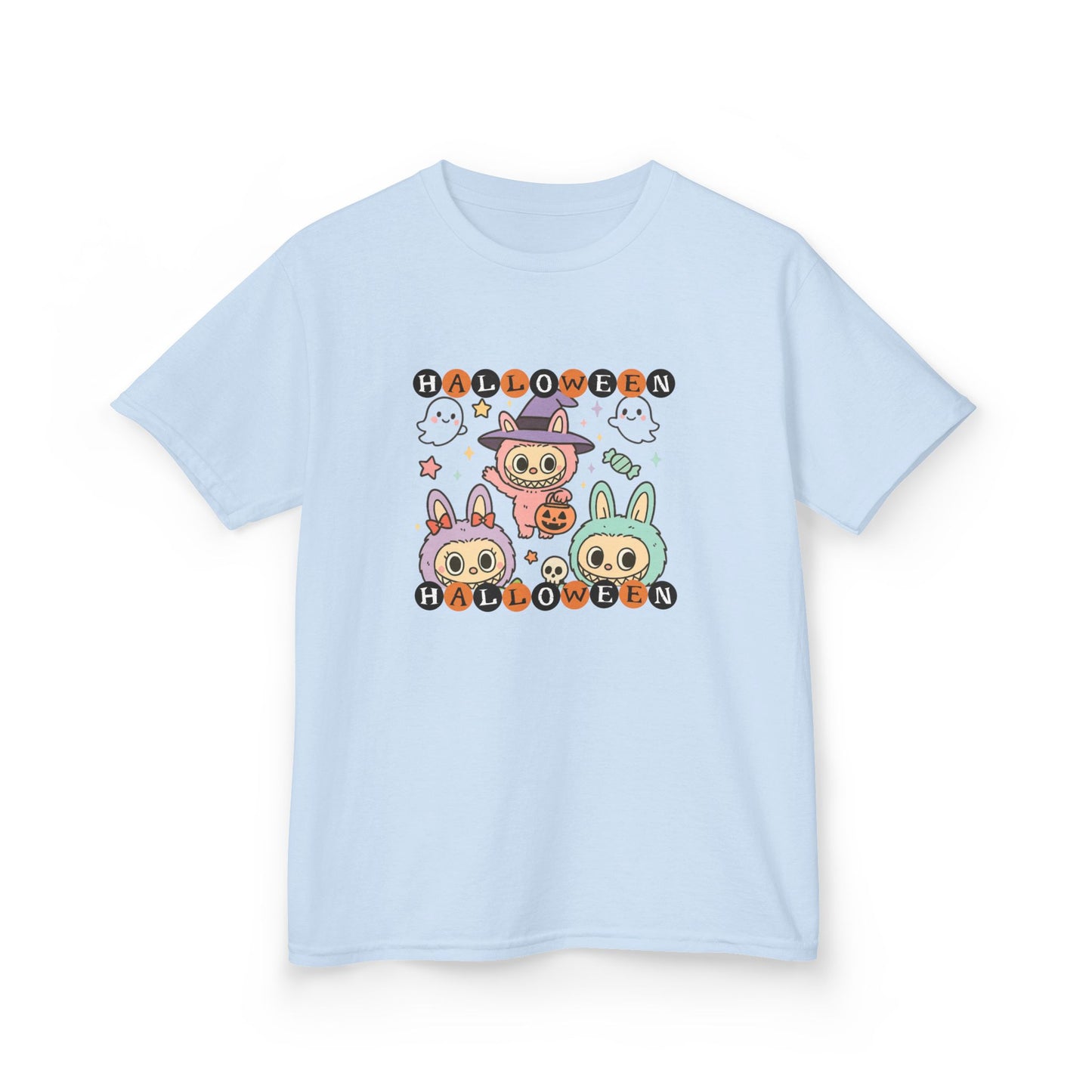 Cute Halloween Kids Tshirt - Kawaii Labubu shirt, Monsters t Shirt