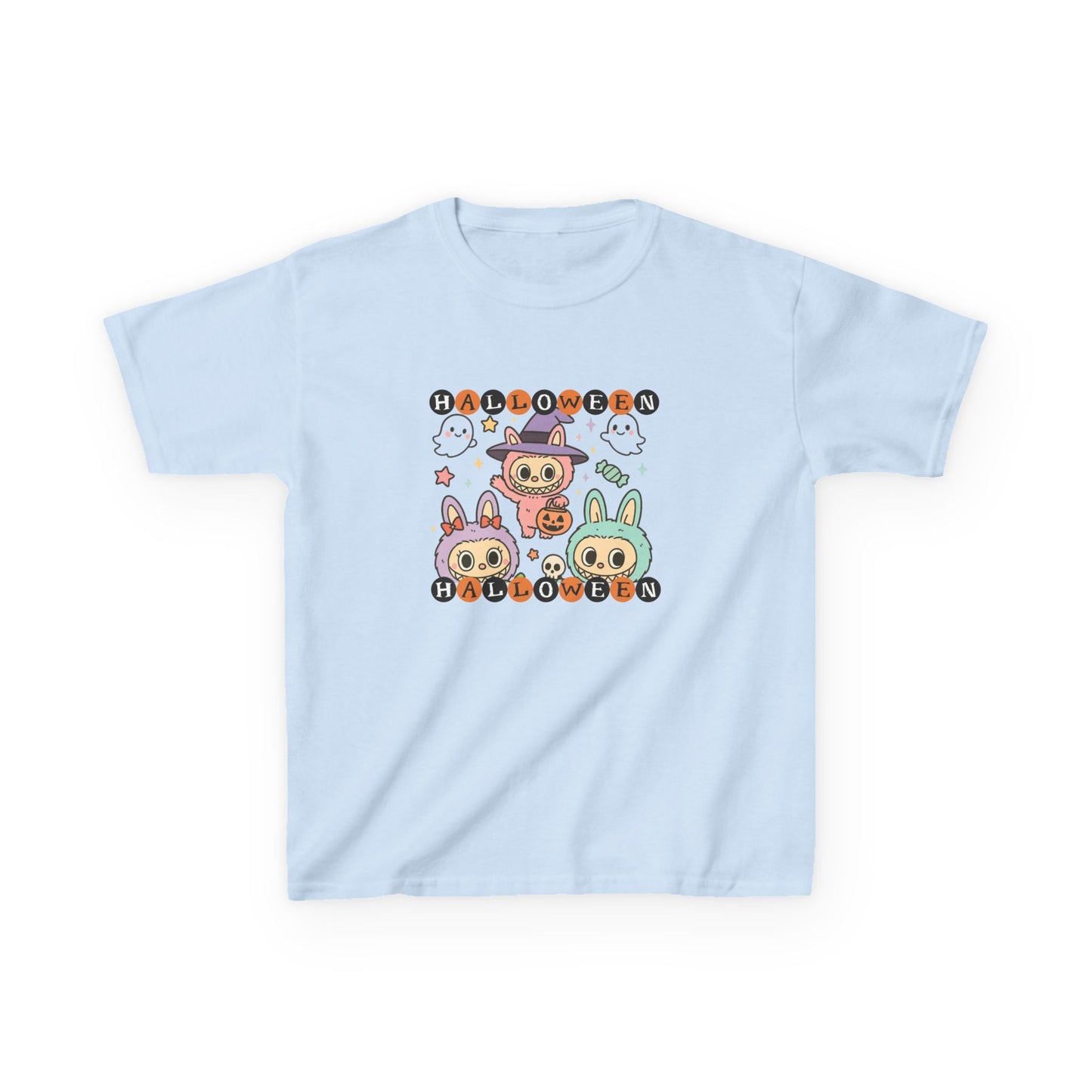 Cute Halloween Kids Tshirt - Kawaii Labubu shirt, Monsters t Shirt