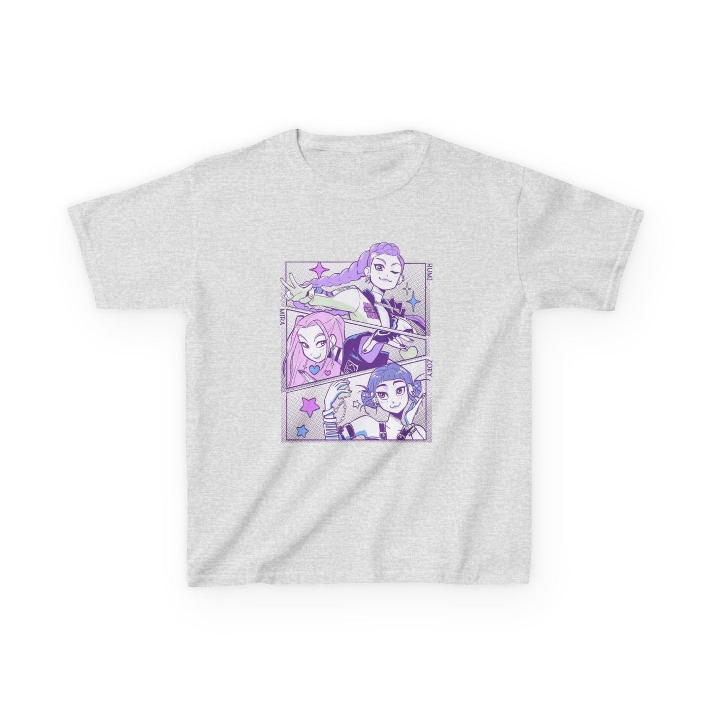 Kids Kpop Tshirt Demon Hunters, Huntrix t Shirt girls, Demon Hunter Merch, Kpop gift, Kpop Movie Shirt