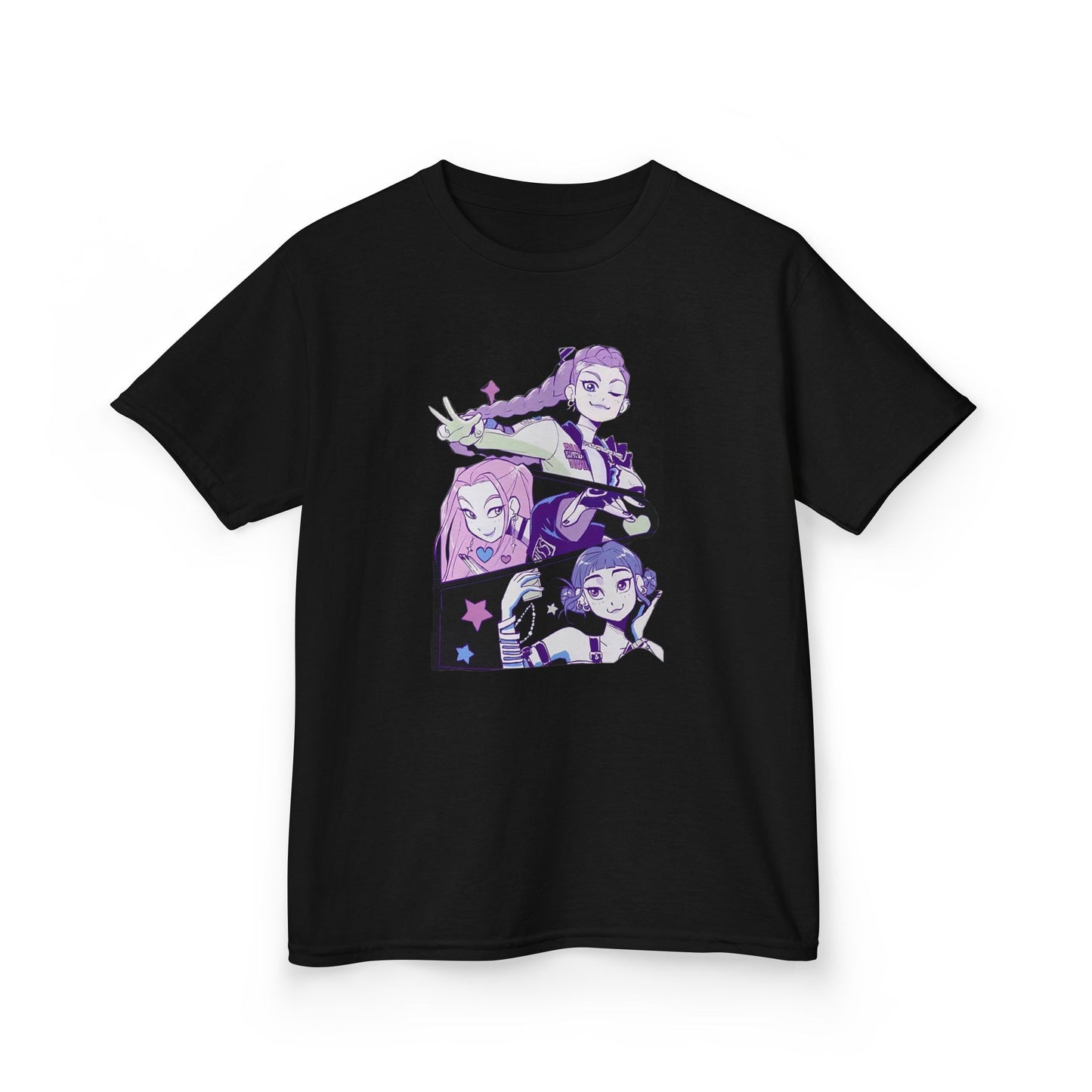 Kids Kpop Tshirt Demon Hunters, Huntrix t Shirt girls, Demon Hunter Merch, Kpop gift, Kpop Movie Shirt