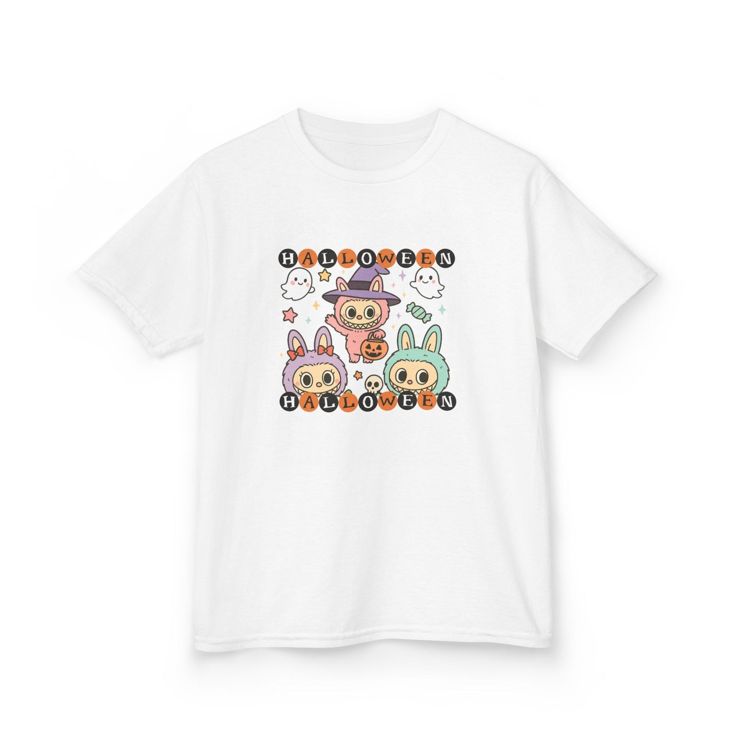 Cute Halloween Kids Tshirt - Kawaii Labubu shirt, Monsters t Shirt