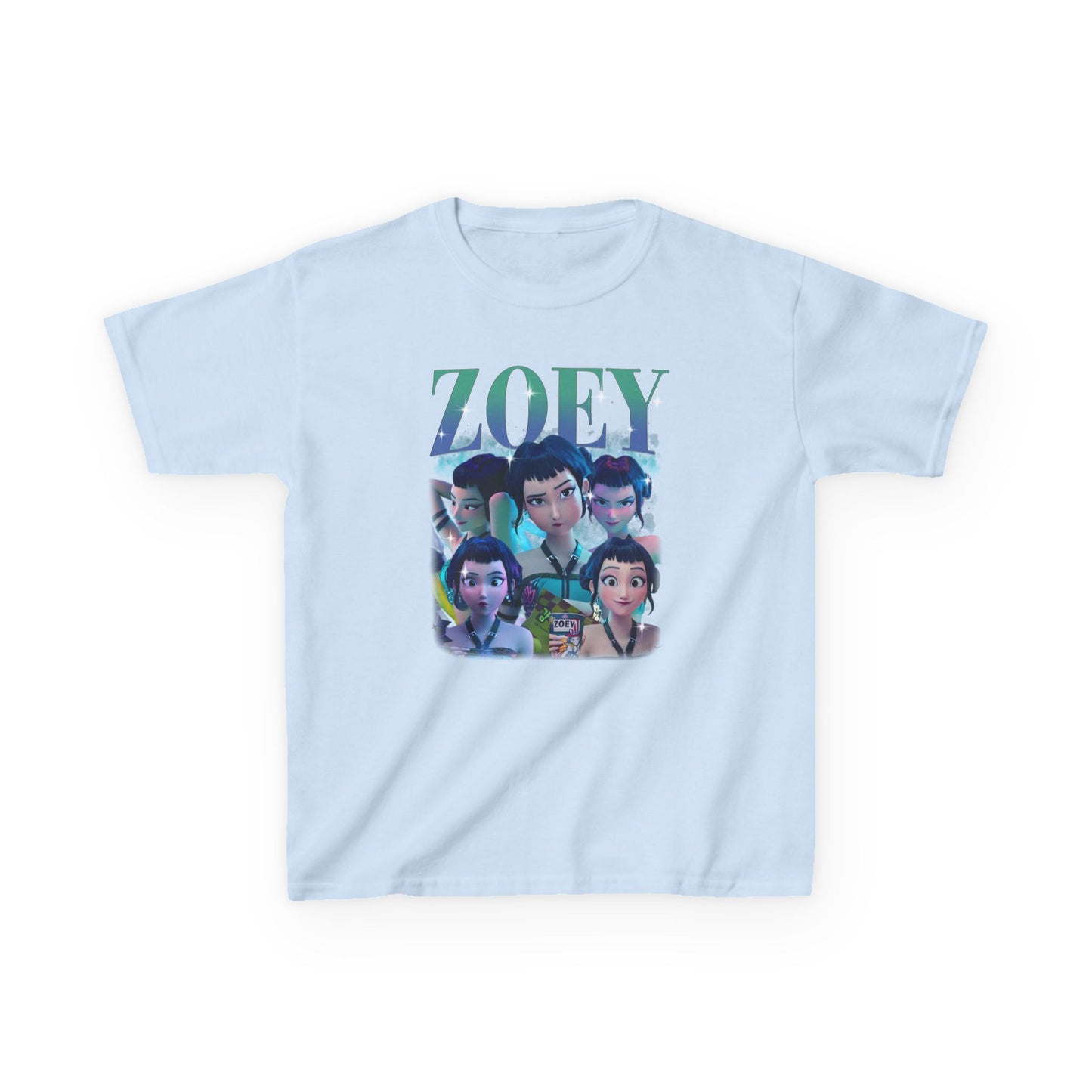 Kids Kpop Movie Tshirt Zoey Demon Hunters, Huntrix t Shirt, Kpop T Shirt, Demon Hunter Merch, kpop Gift, Kpop Movie Shirt