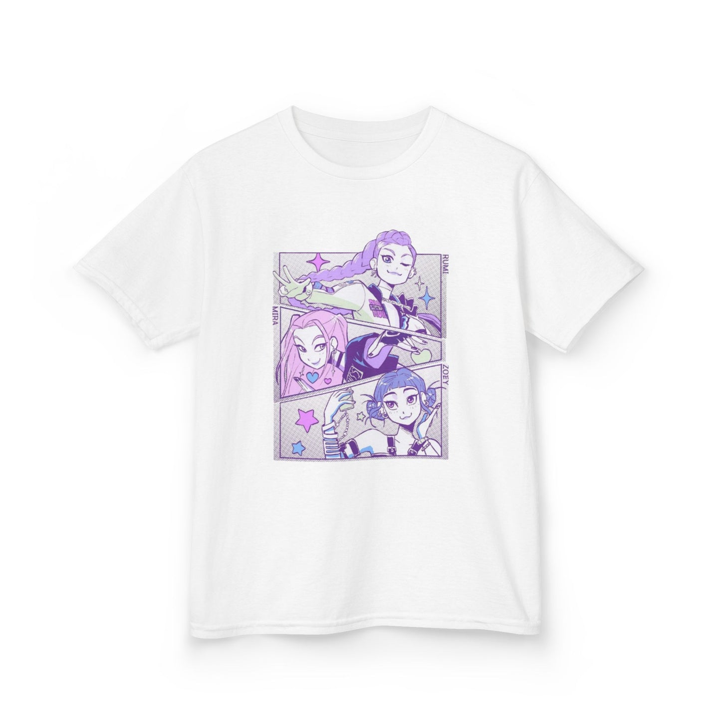 Kids Kpop Tshirt Demon Hunters, Huntrix t Shirt girls, Demon Hunter Merch, Kpop gift, Kpop Movie Shirt