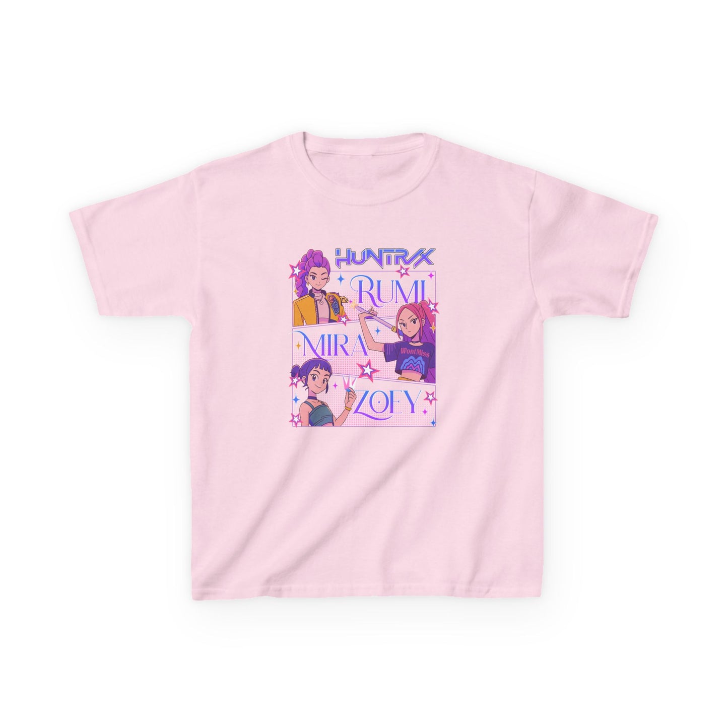 Kids Kpop Movie Tshirt Demon Hunters, Huntrix t Shirt, Kpop T Shirt, Demon Hunter Merch, Gift For Kpop Fan, Kpop Movie Shirt