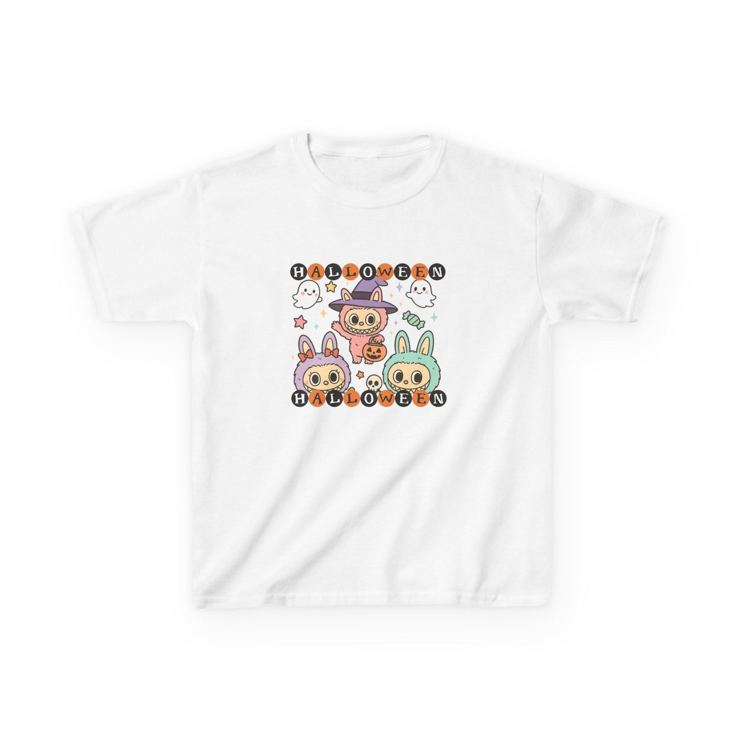 Cute Halloween Kids Tshirt - Kawaii Labubu shirt, Monsters t Shirt