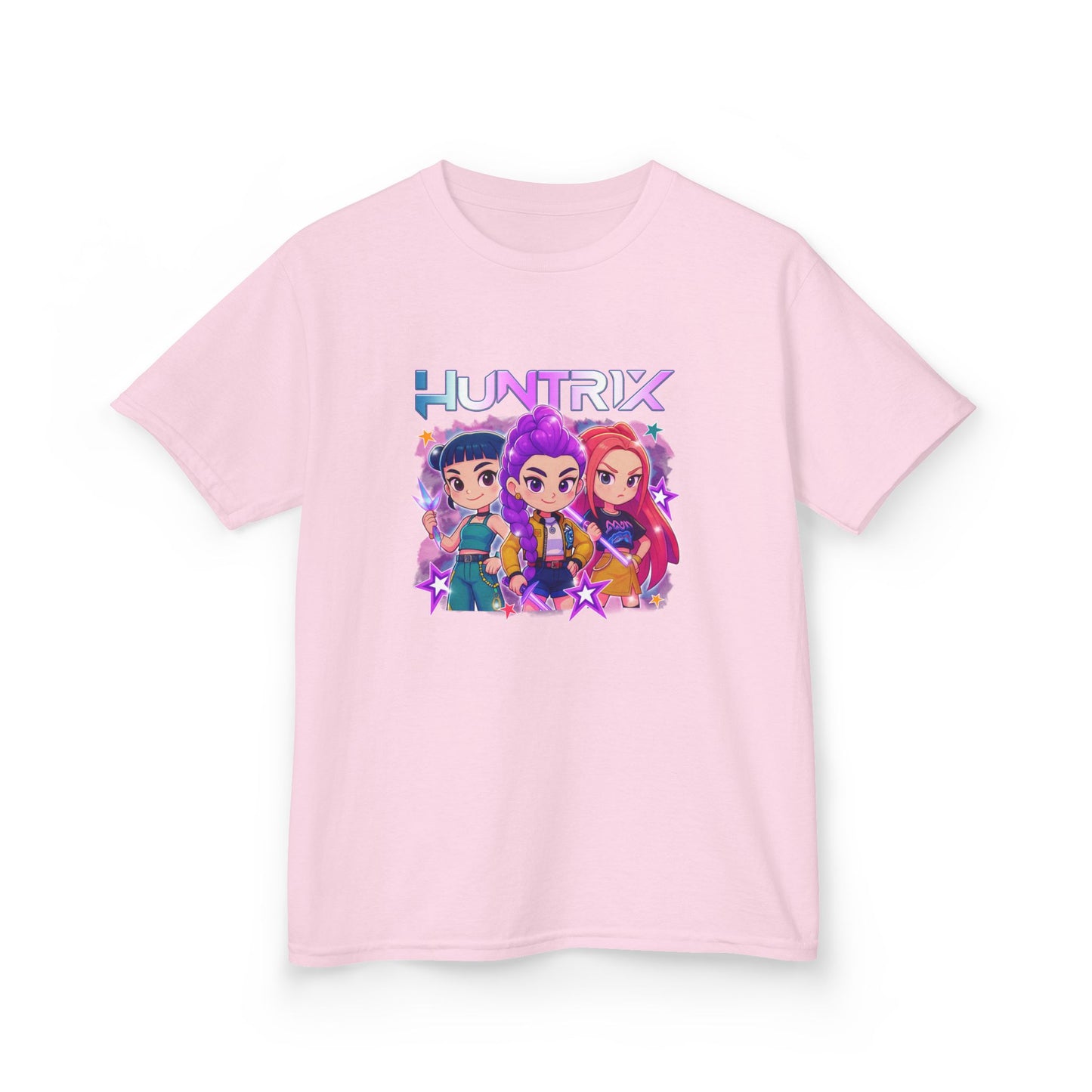 Cartoon Kids Kpop Movie Tshirt Demon Hunters, Huntrix t Shirt, Kpop T Shirt, Demon Hunter Merch, kpop Gift, Kpop Movie Shirt
