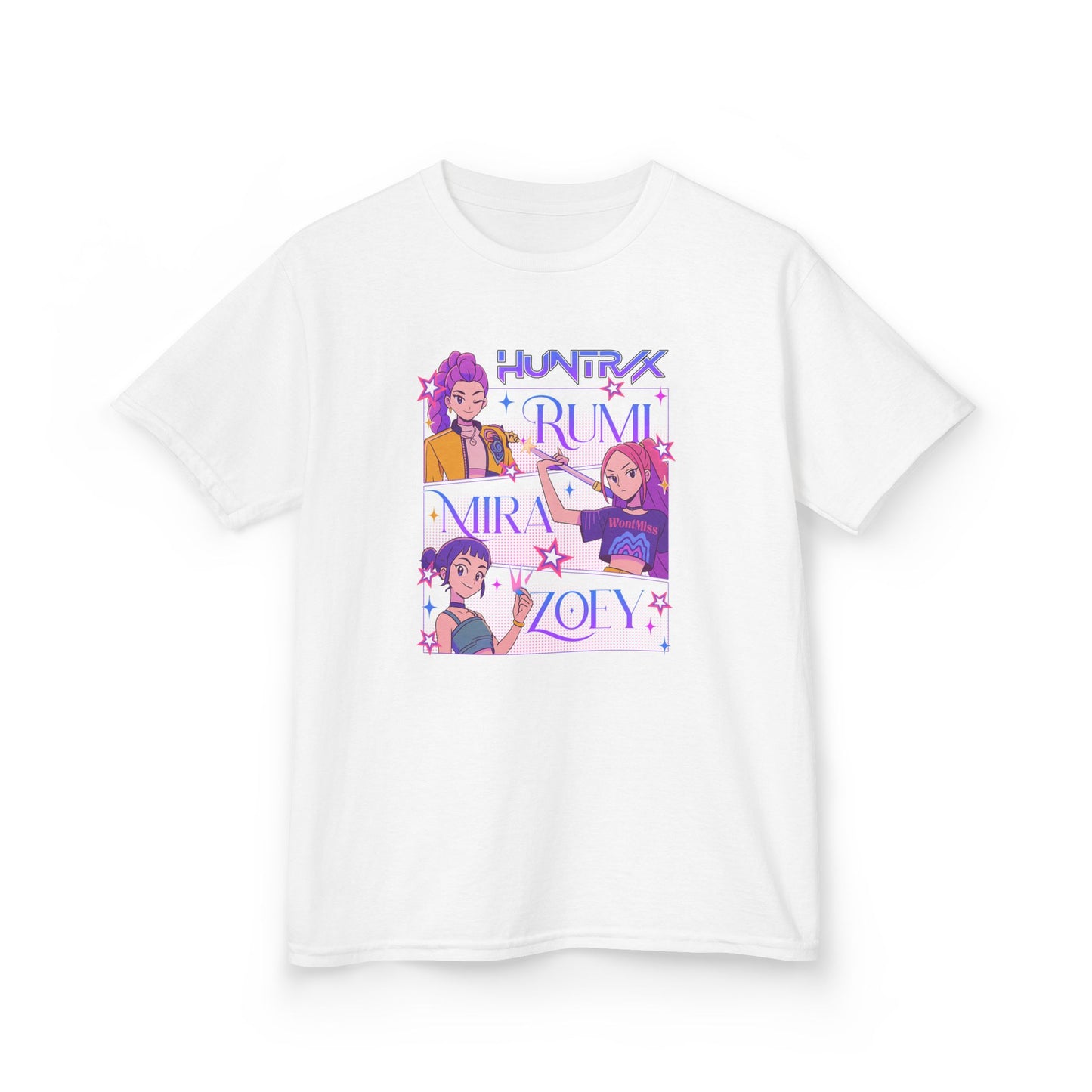 Kids Kpop Movie Tshirt Demon Hunters, Huntrix t Shirt, Kpop T Shirt, Demon Hunter Merch, Gift For Kpop Fan, Kpop Movie Shirt