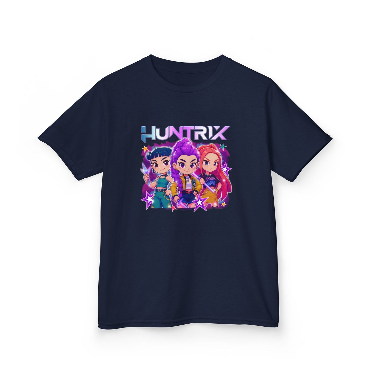 Cartoon Kids Kpop Movie Tshirt Demon Hunters, Huntrix t Shirt, Kpop T Shirt, Demon Hunter Merch, kpop Gift, Kpop Movie Shirt