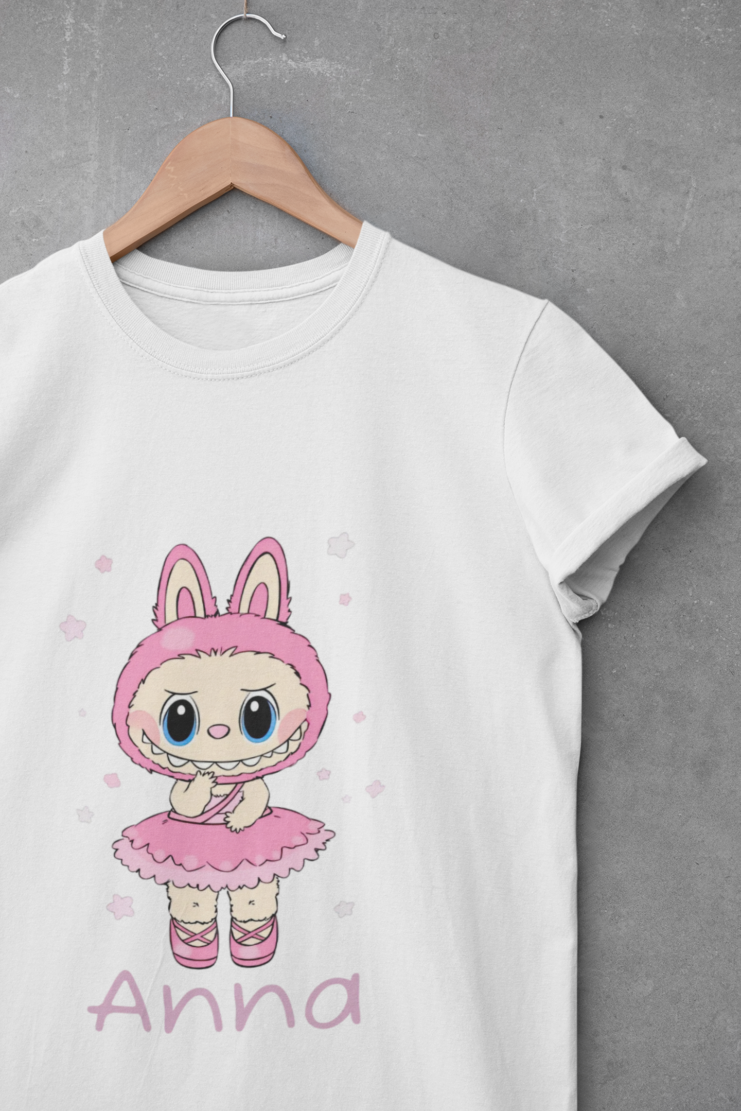 Kids Ballerina Labubu Tshirt - Personalized shirt with Name