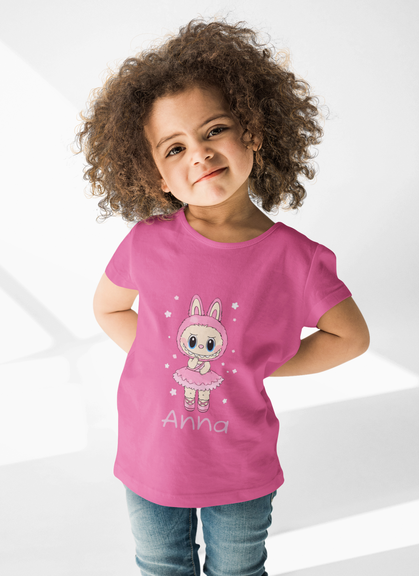 Kids Ballerina Labubu Tshirt - Personalized shirt with Name