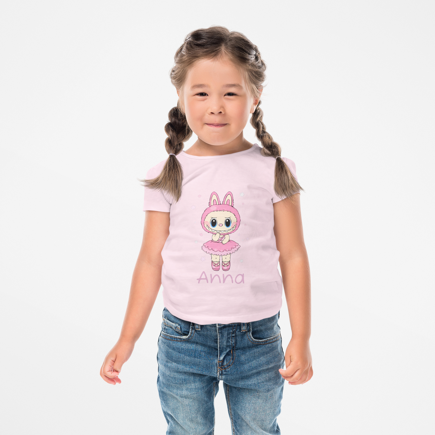 Kids Ballerina Labubu Tshirt - Personalized shirt with Name