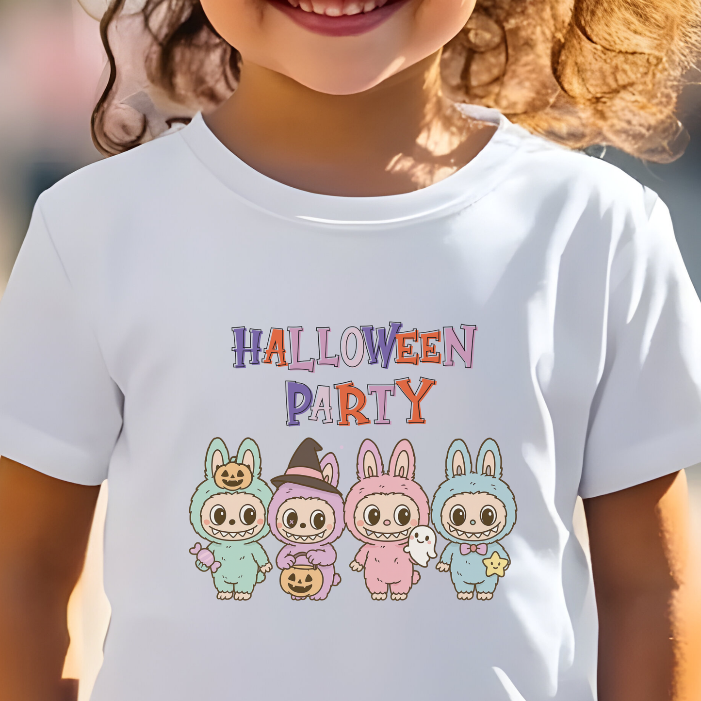 Halloween Kids Tshirt - Kawaii Labubu shirt, Monsters t Shirt