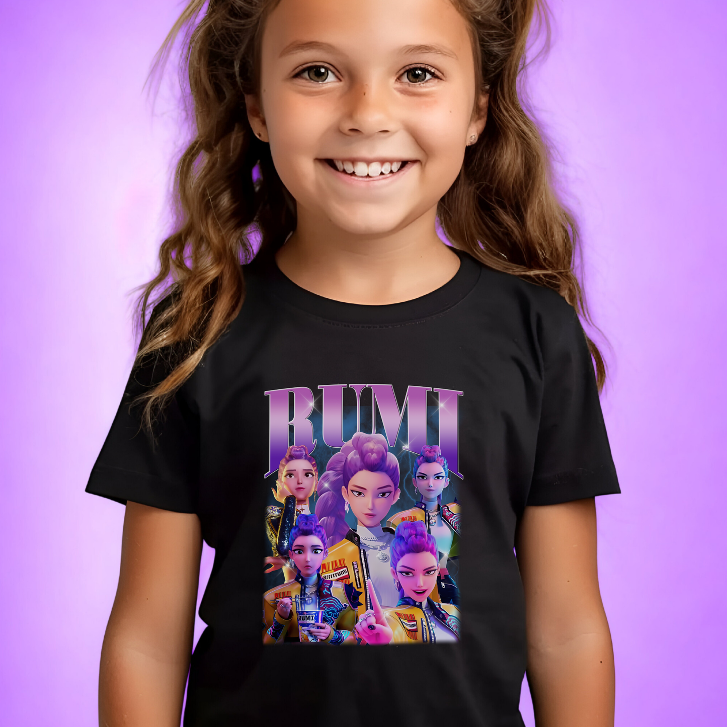 Kids Kpop Movie Tshirt Rumi Demon Hunters, Huntrix t Shirt, Kpop T Shirt, Demon Hunter Merch, kpop Gift, Kpop Movie Shirt