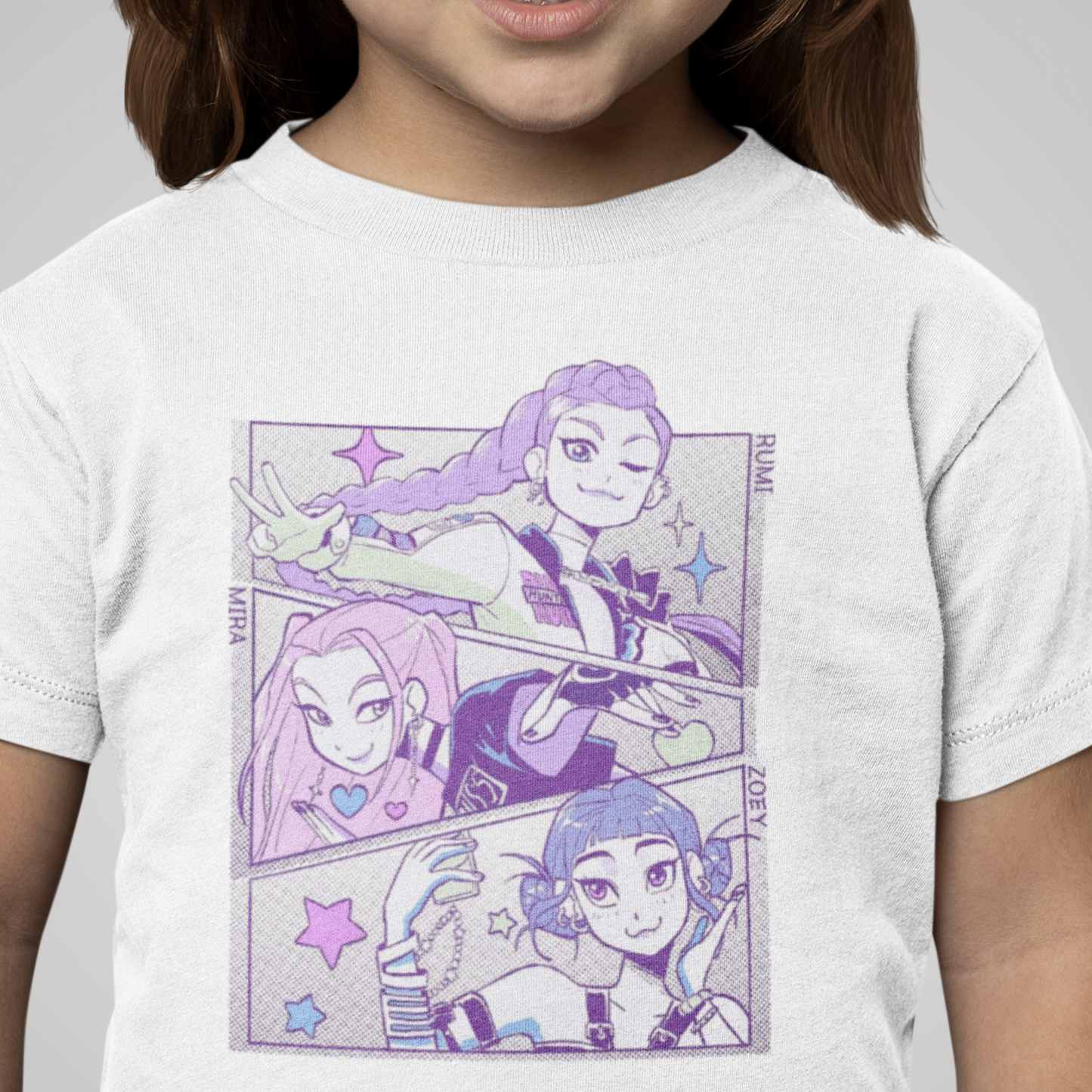 Kids Kpop Tshirt Demon Hunters, Huntrix t Shirt girls, Demon Hunter Merch, Kpop gift, Kpop Movie Shirt