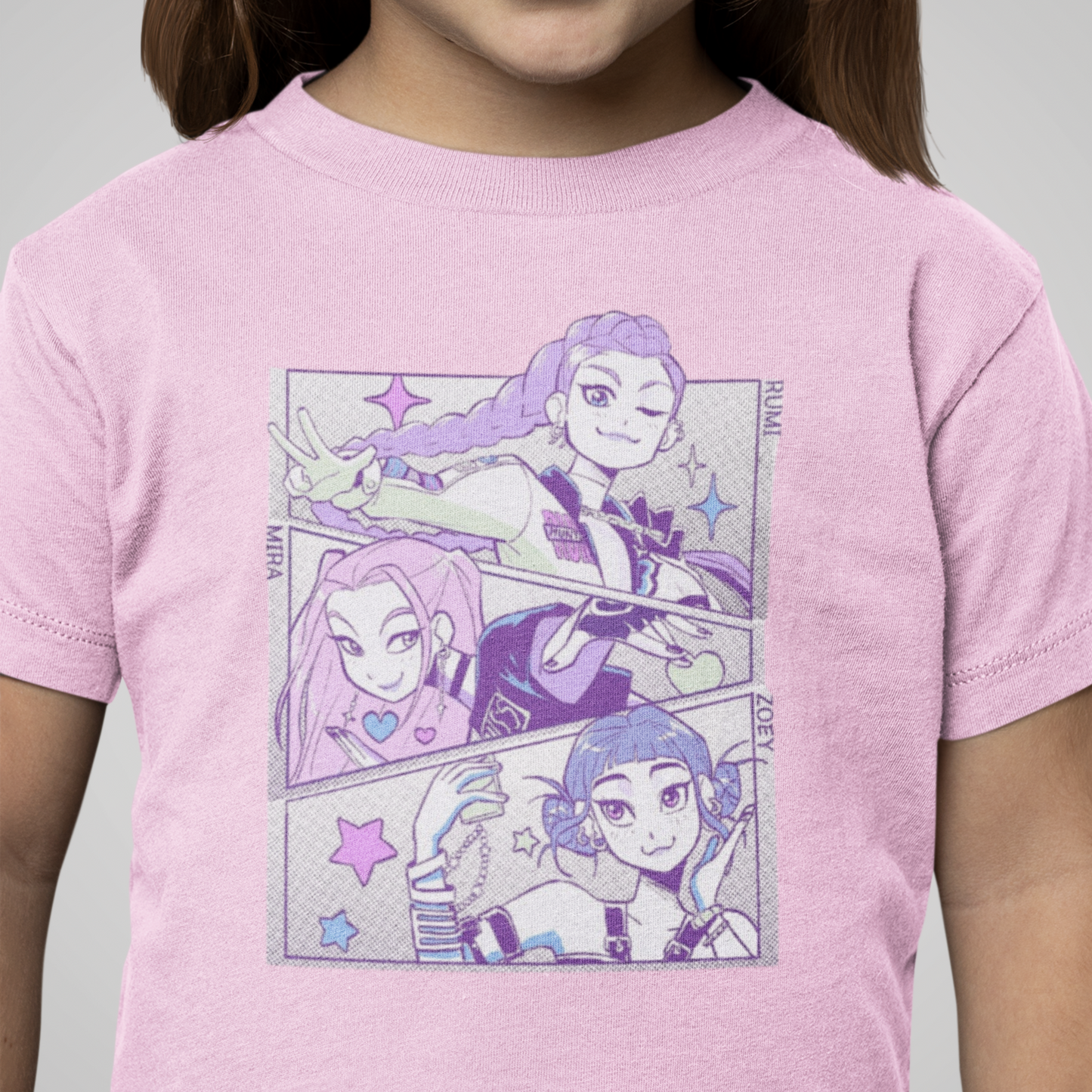 Kids Kpop Tshirt Demon Hunters, Huntrix t Shirt girls, Demon Hunter Merch, Kpop gift, Kpop Movie Shirt