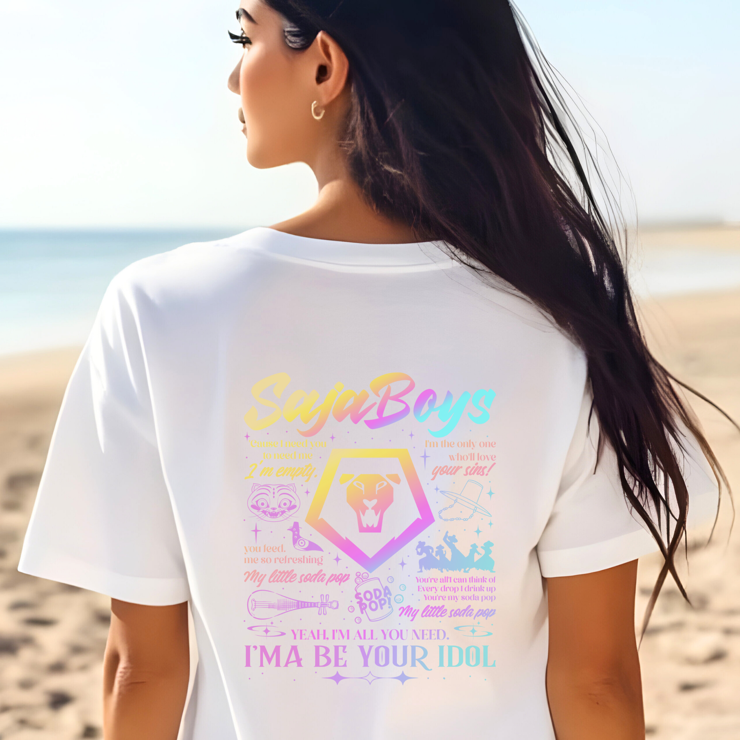 Kpop Movie Tshirt back print, Saja Boys T Shirt, Demon Hunters Movie Shirt, Demon Hunters Merch Shirt, Gift For Kpop Fan, Kpop Movie Shirt
