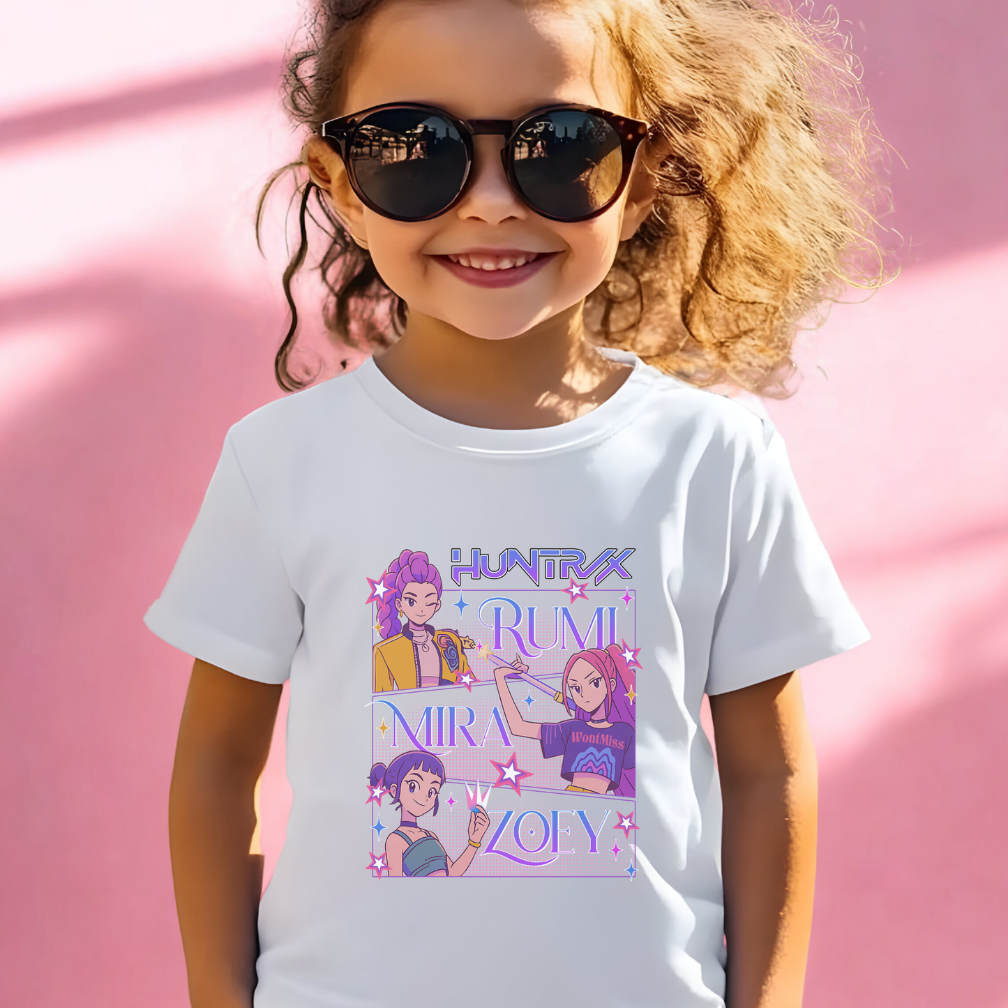 Kids Kpop Movie Tshirt Demon Hunters, Huntrix t Shirt, Kpop T Shirt, Demon Hunter Merch, Gift For Kpop Fan, Kpop Movie Shirt