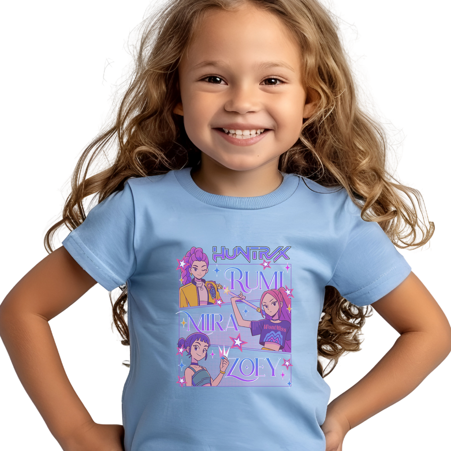 Kids Kpop Movie Tshirt Demon Hunters, Huntrix t Shirt, Kpop T Shirt, Demon Hunter Merch, Gift For Kpop Fan, Kpop Movie Shirt