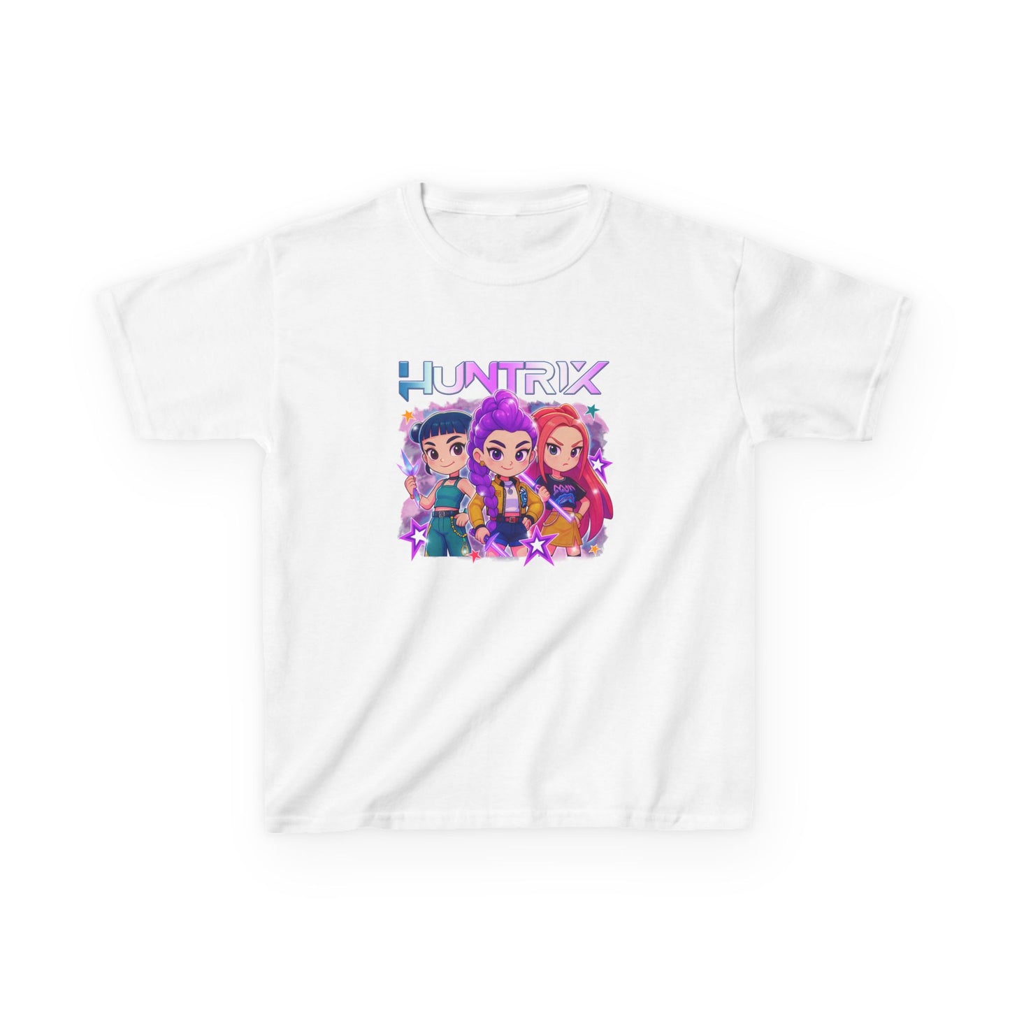 Cartoon Kids Kpop Movie Tshirt Demon Hunters, Huntrix t Shirt, Kpop T Shirt, Demon Hunter Merch, kpop Gift, Kpop Movie Shirt