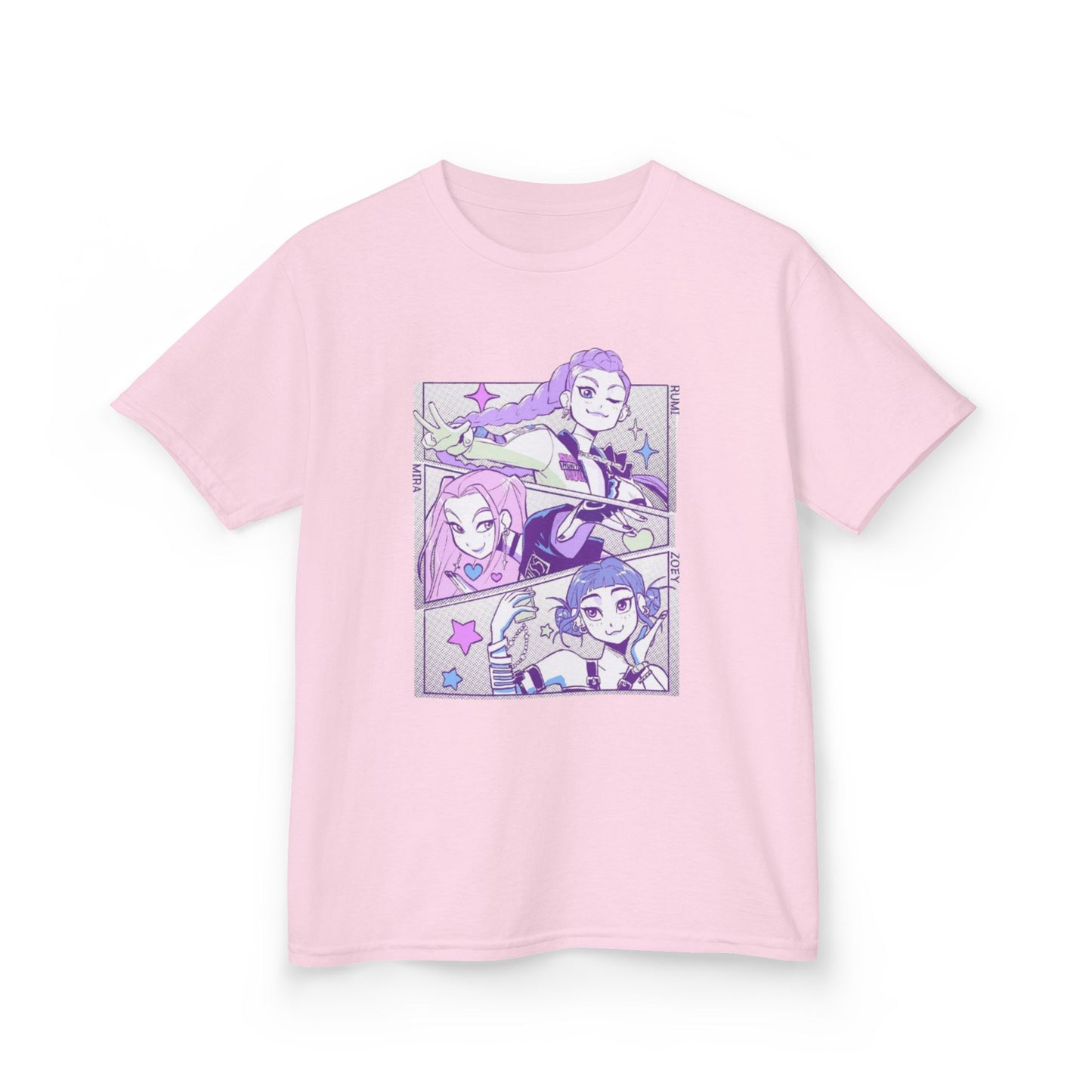 Kids Kpop Tshirt Demon Hunters, Huntrix t Shirt girls, Demon Hunter Merch, Kpop gift, Kpop Movie Shirt
