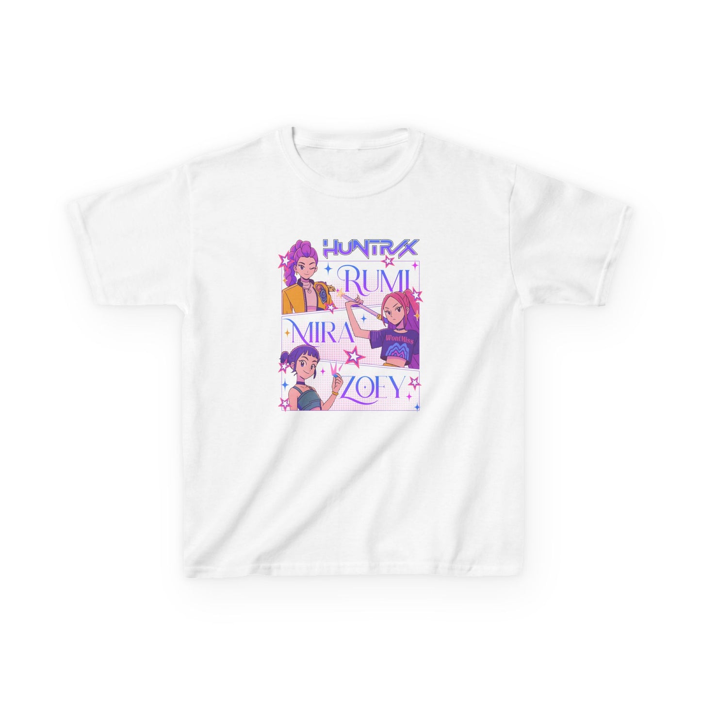 Kids Kpop Movie Tshirt Demon Hunters, Huntrix t Shirt, Kpop T Shirt, Demon Hunter Merch, Gift For Kpop Fan, Kpop Movie Shirt