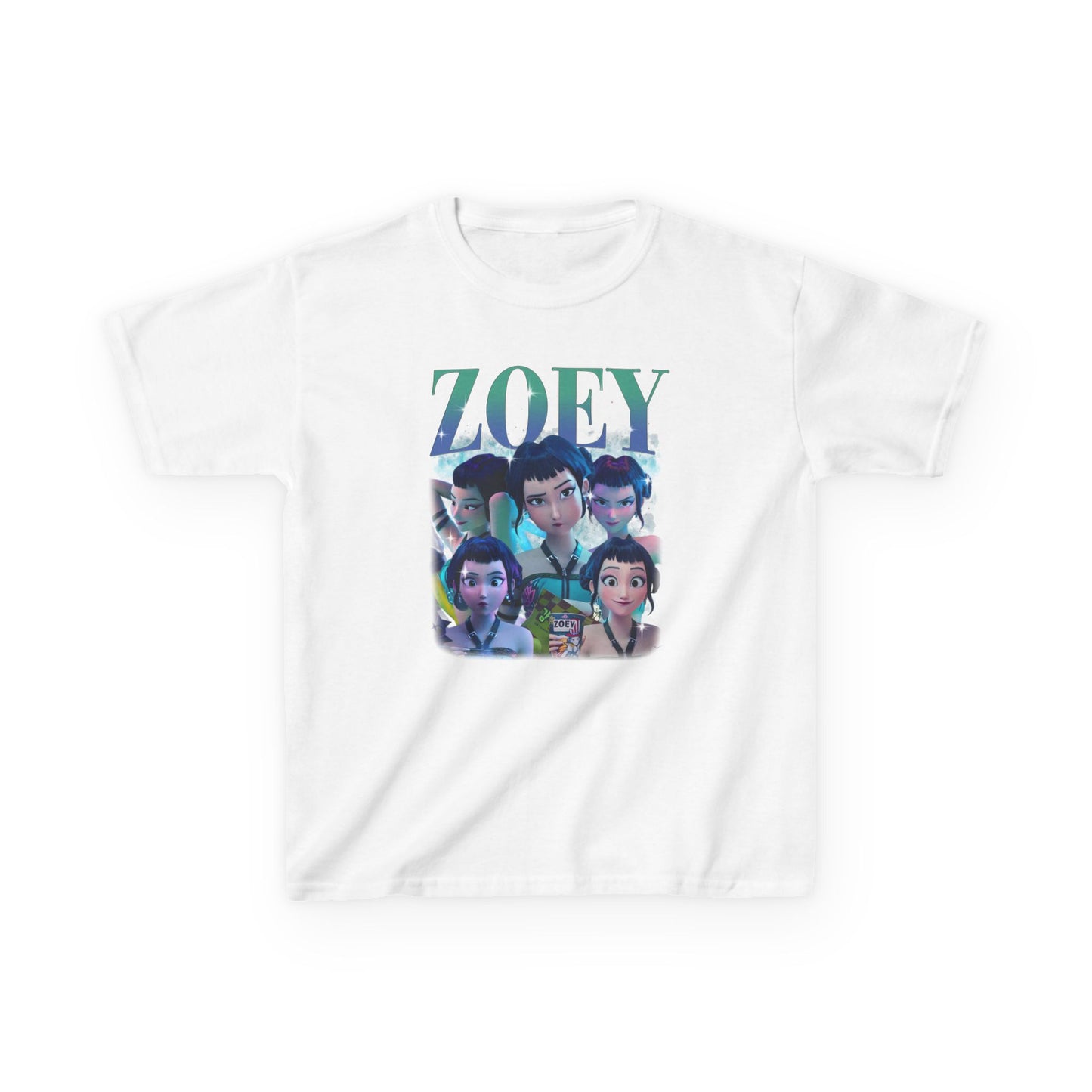Kids Kpop Movie Tshirt Zoey Demon Hunters, Huntrix t Shirt, Kpop T Shirt, Demon Hunter Merch, kpop Gift, Kpop Movie Shirt