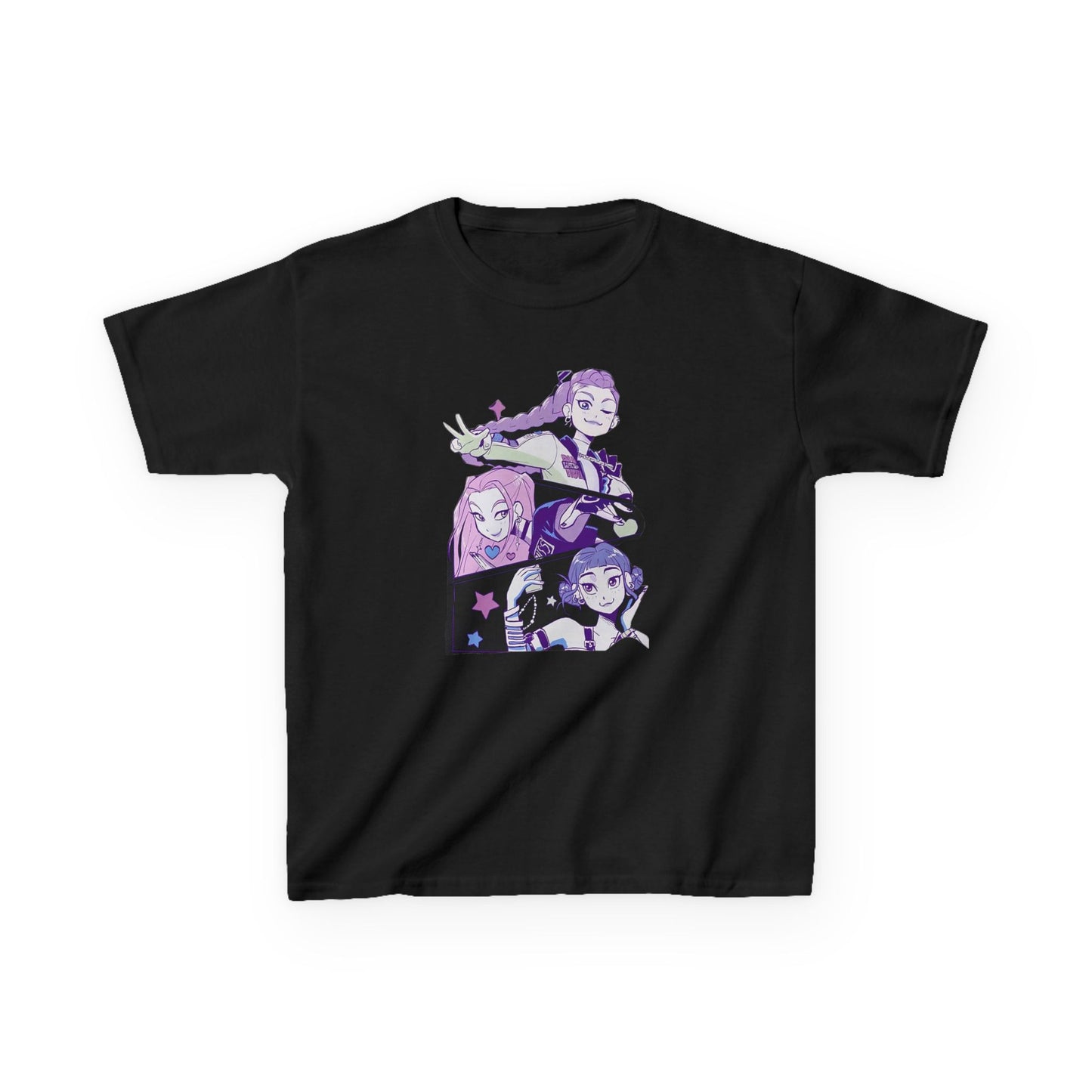 Kids Kpop Tshirt Demon Hunters, Huntrix t Shirt girls, Demon Hunter Merch, Kpop gift, Kpop Movie Shirt