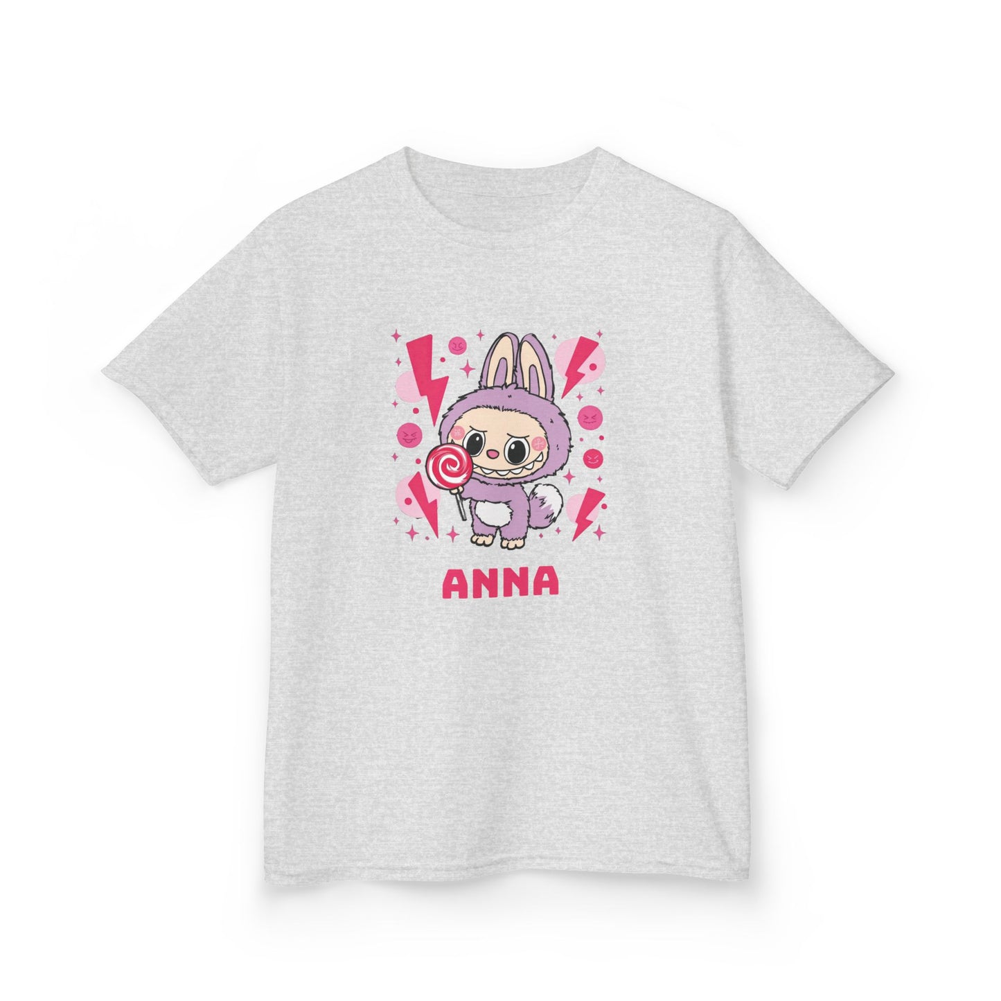 Custom Name Labubu Kids T-Shirt, Personalized Tee for Children, monster Theme Shirt, Labubu Design
