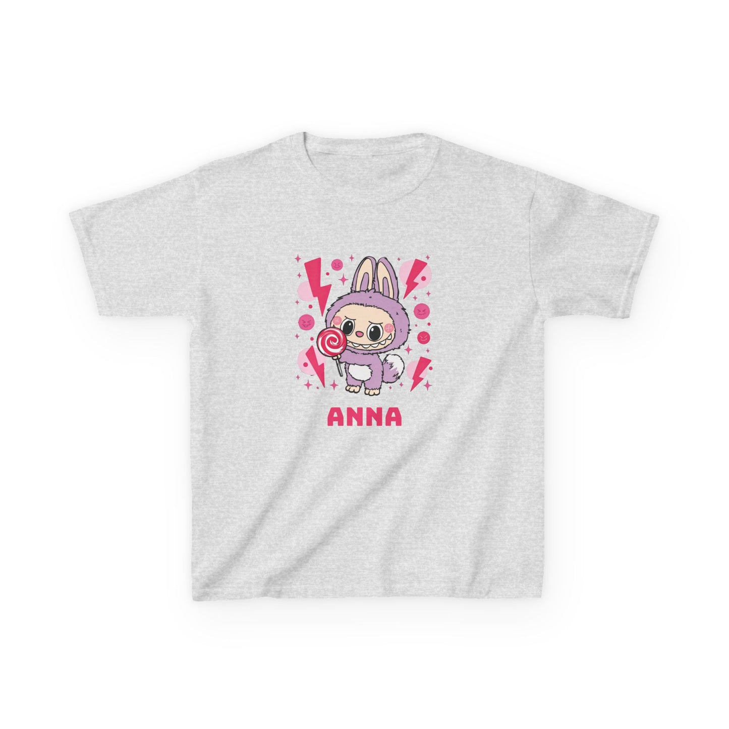 Custom Name Labubu Kids T-Shirt, Personalized Tee for Children, monster Theme Shirt, Labubu Design