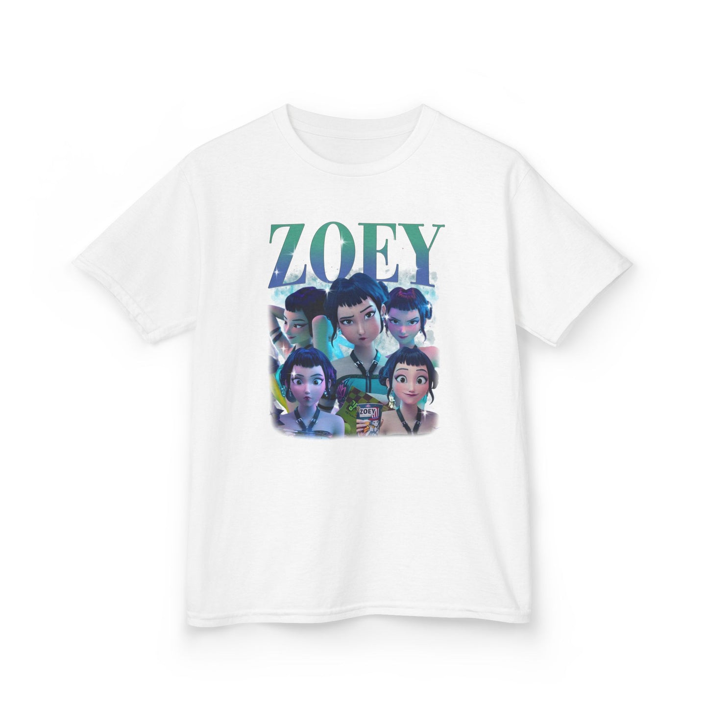 Kids Kpop Movie Tshirt Zoey Demon Hunters, Huntrix t Shirt, Kpop T Shirt, Demon Hunter Merch, kpop Gift, Kpop Movie Shirt