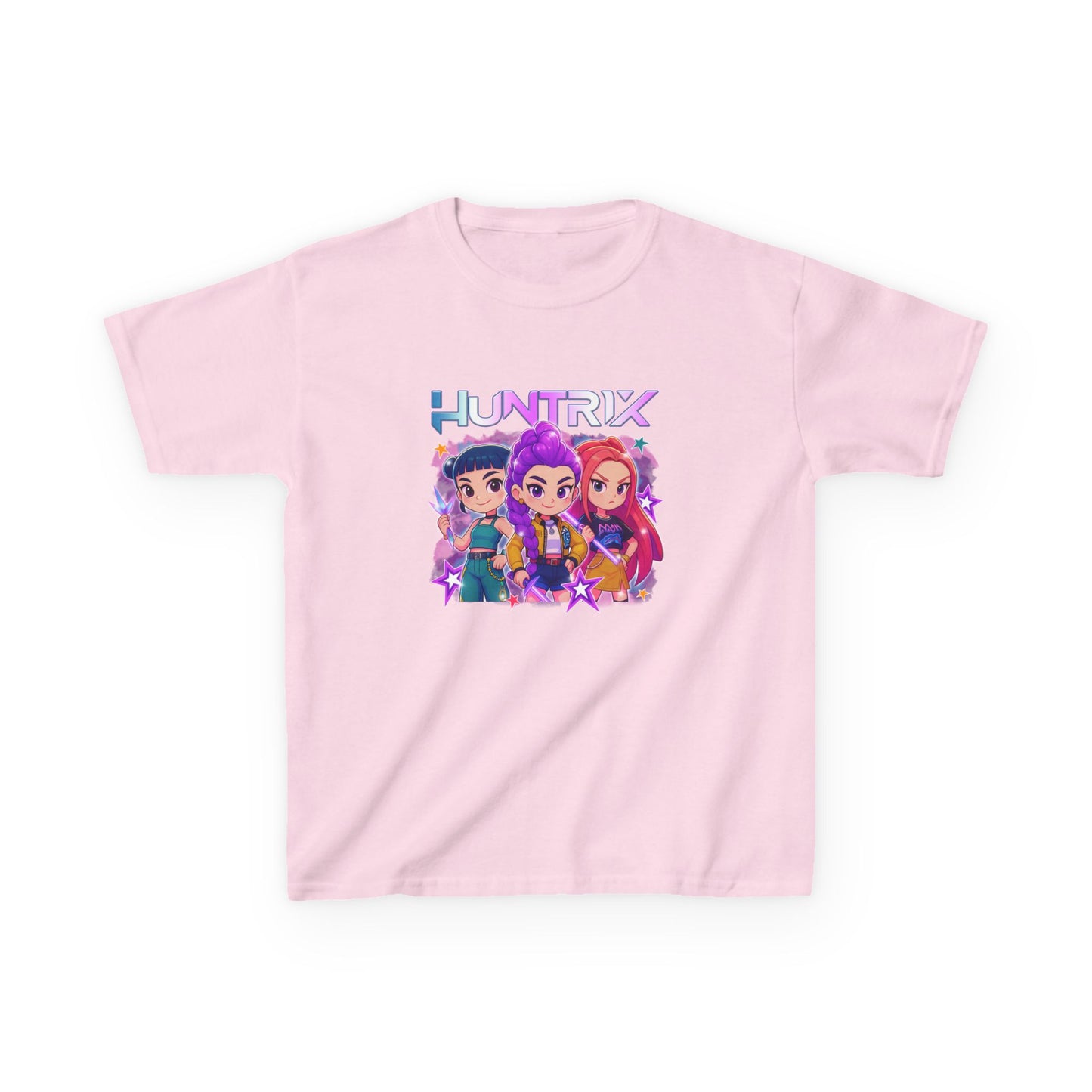 Cartoon Kids Kpop Movie Tshirt Demon Hunters, Huntrix t Shirt, Kpop T Shirt, Demon Hunter Merch, kpop Gift, Kpop Movie Shirt