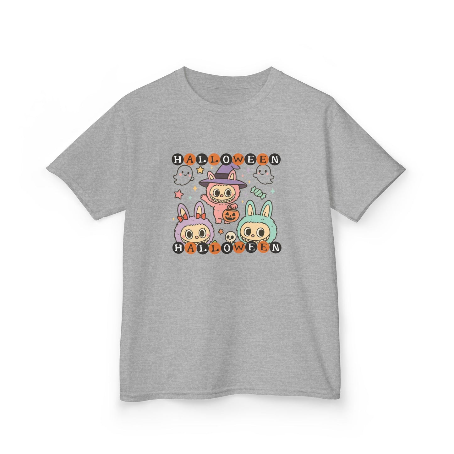 Cute Halloween Kids Tshirt - Kawaii Labubu shirt, Monsters t Shirt