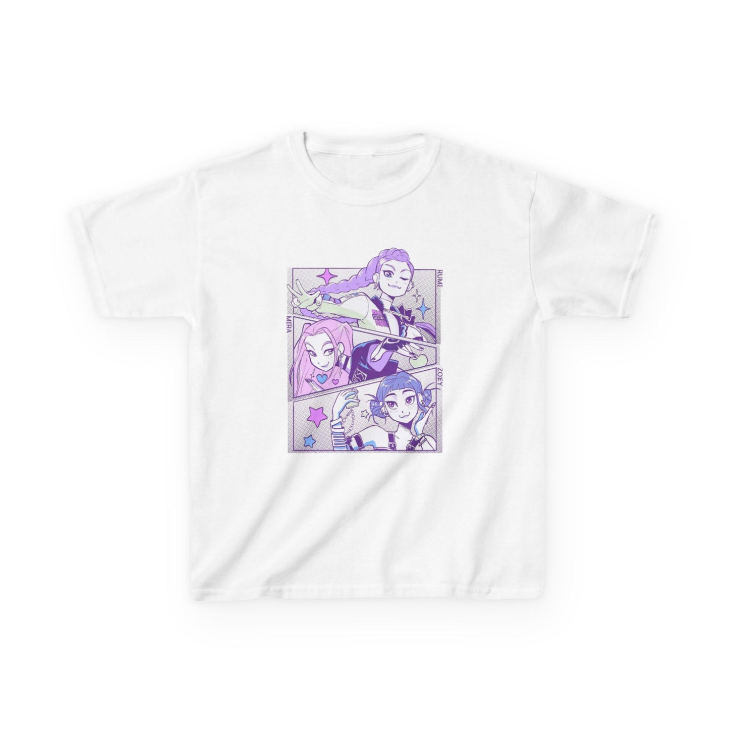 Kids Kpop Tshirt Demon Hunters, Huntrix t Shirt girls, Demon Hunter Merch, Kpop gift, Kpop Movie Shirt