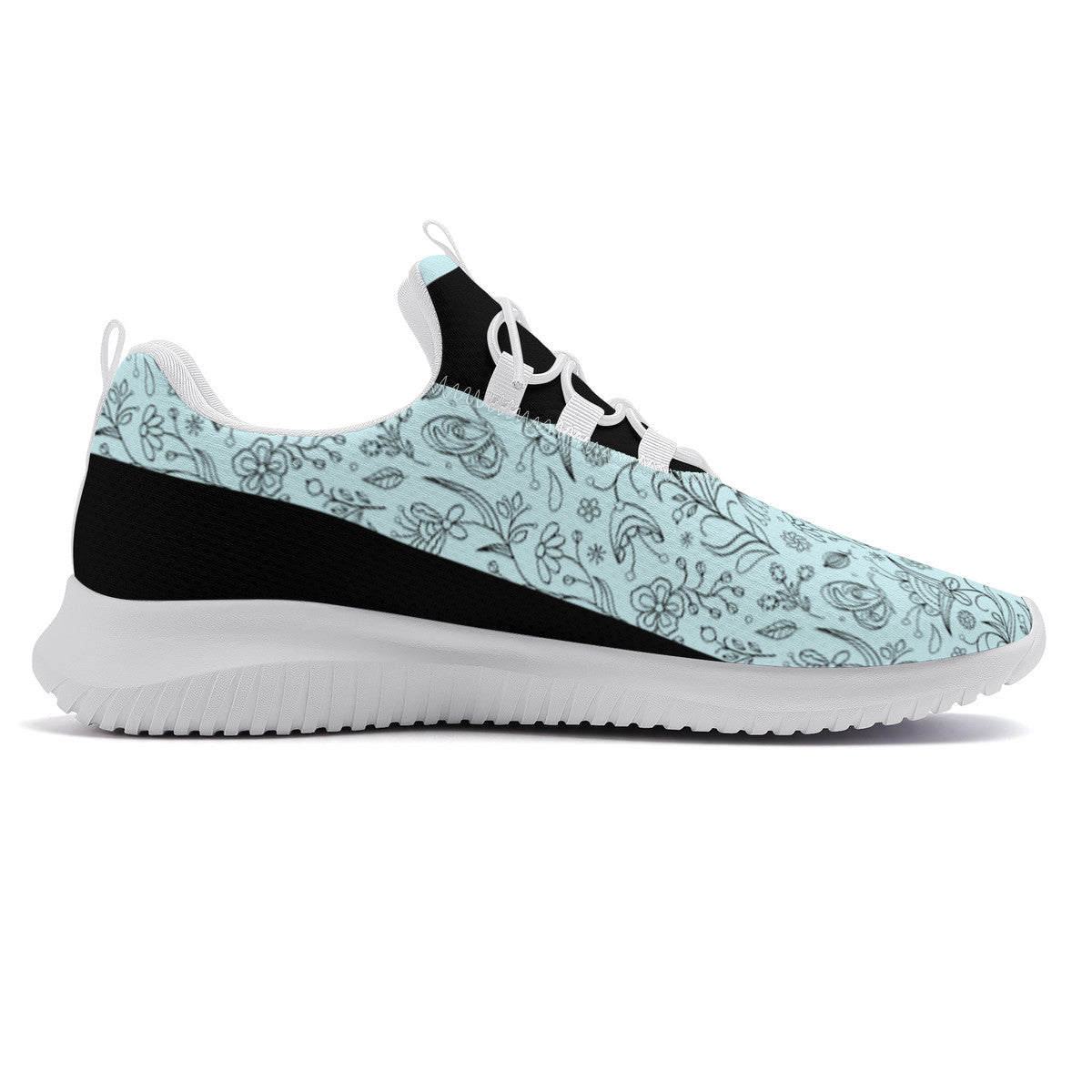 Dance Sneakers - Floral Blue dance shoes