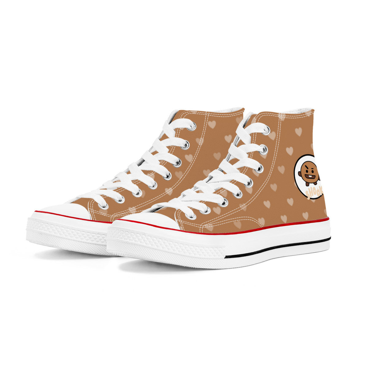 BT21 Shooky High Top Canvas Sneakers