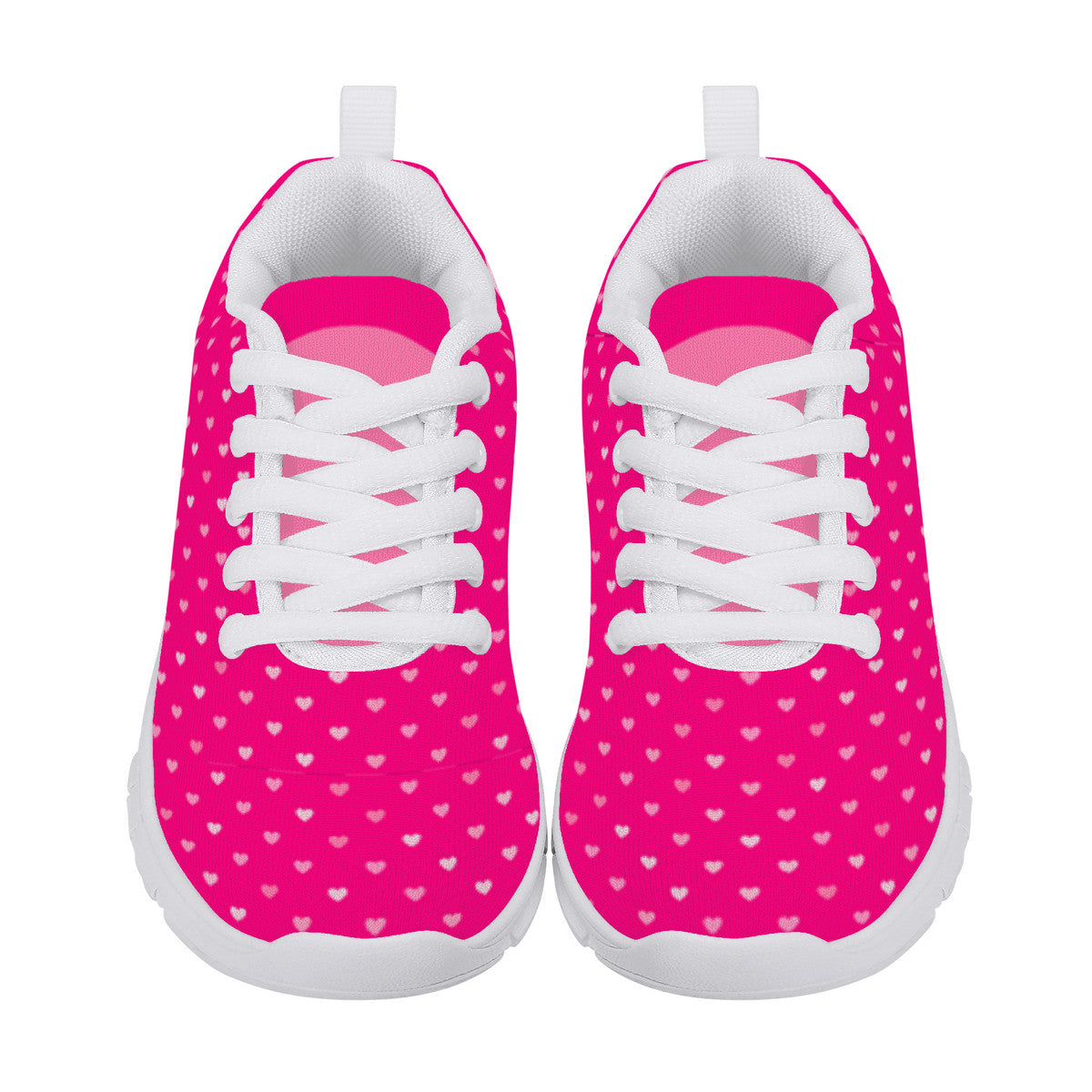 Kids Dance Sneakers - Pink Hearts
