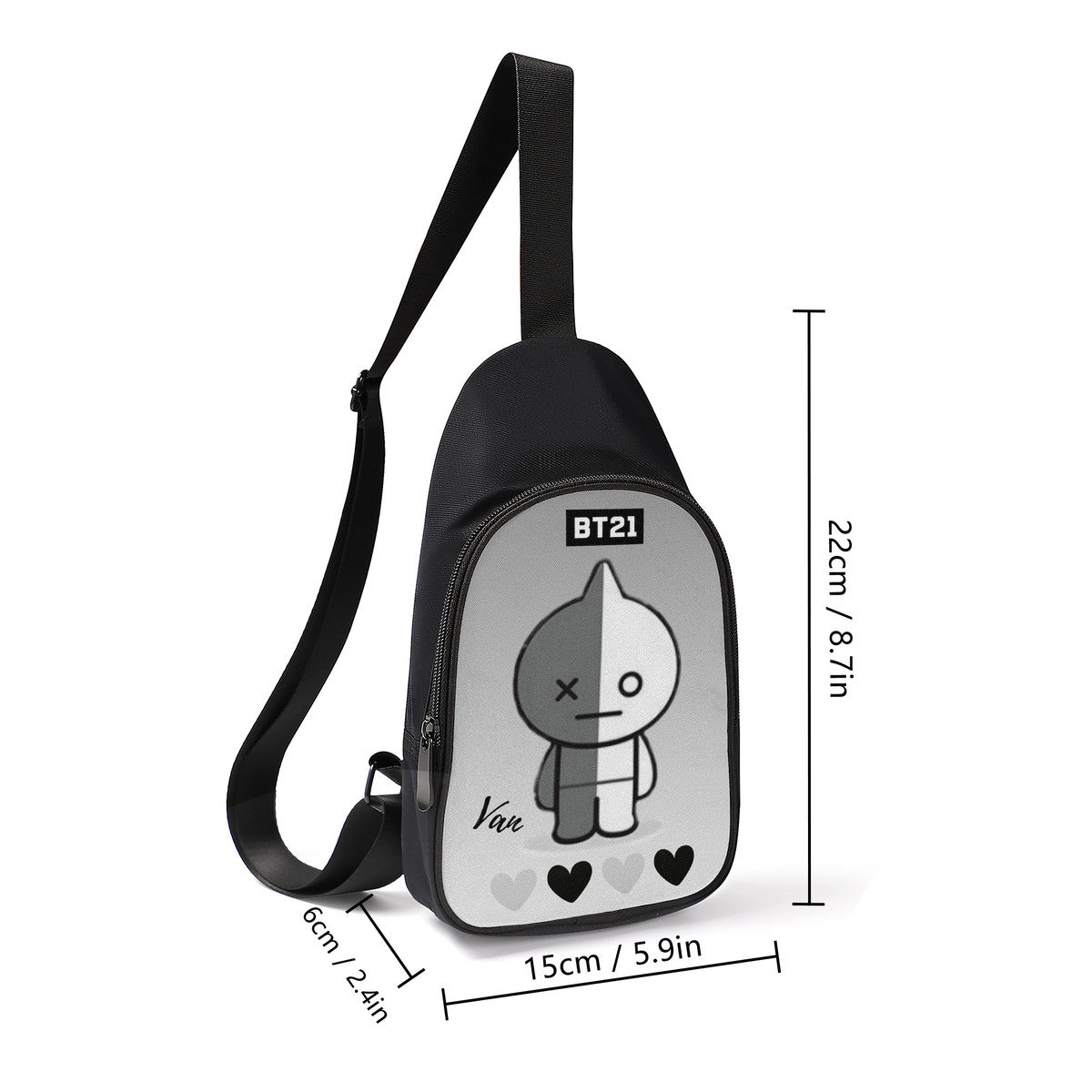 BT21 Van Chest Bag - BTS ARMY Cross Body Bag