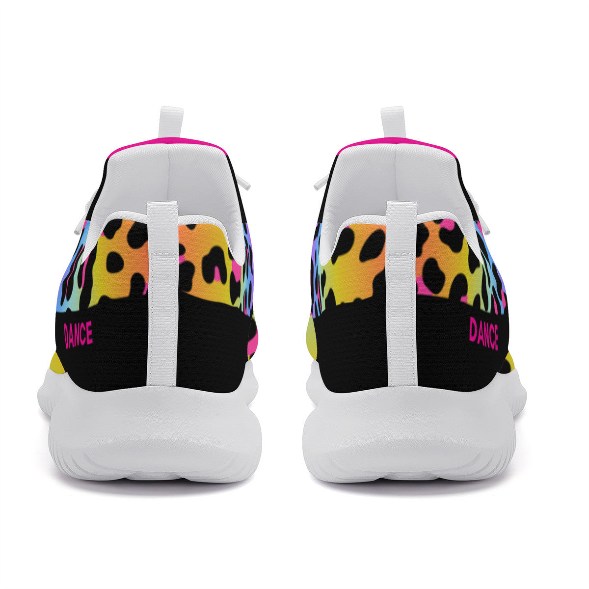 Dance Sneakers- Multi Color Leopard Print Dance Shoes