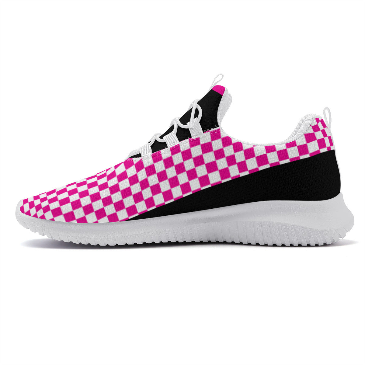 Dance Sneakers - Checkered Pink Dance Shoes