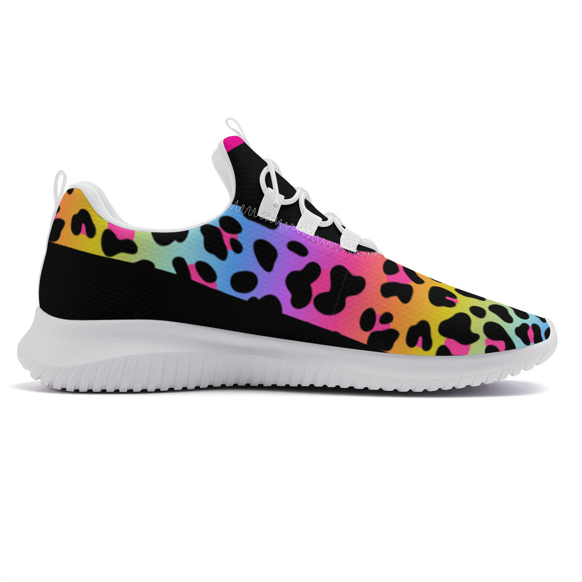 Dance Sneakers- Multi Color Leopard Print Dance Shoes