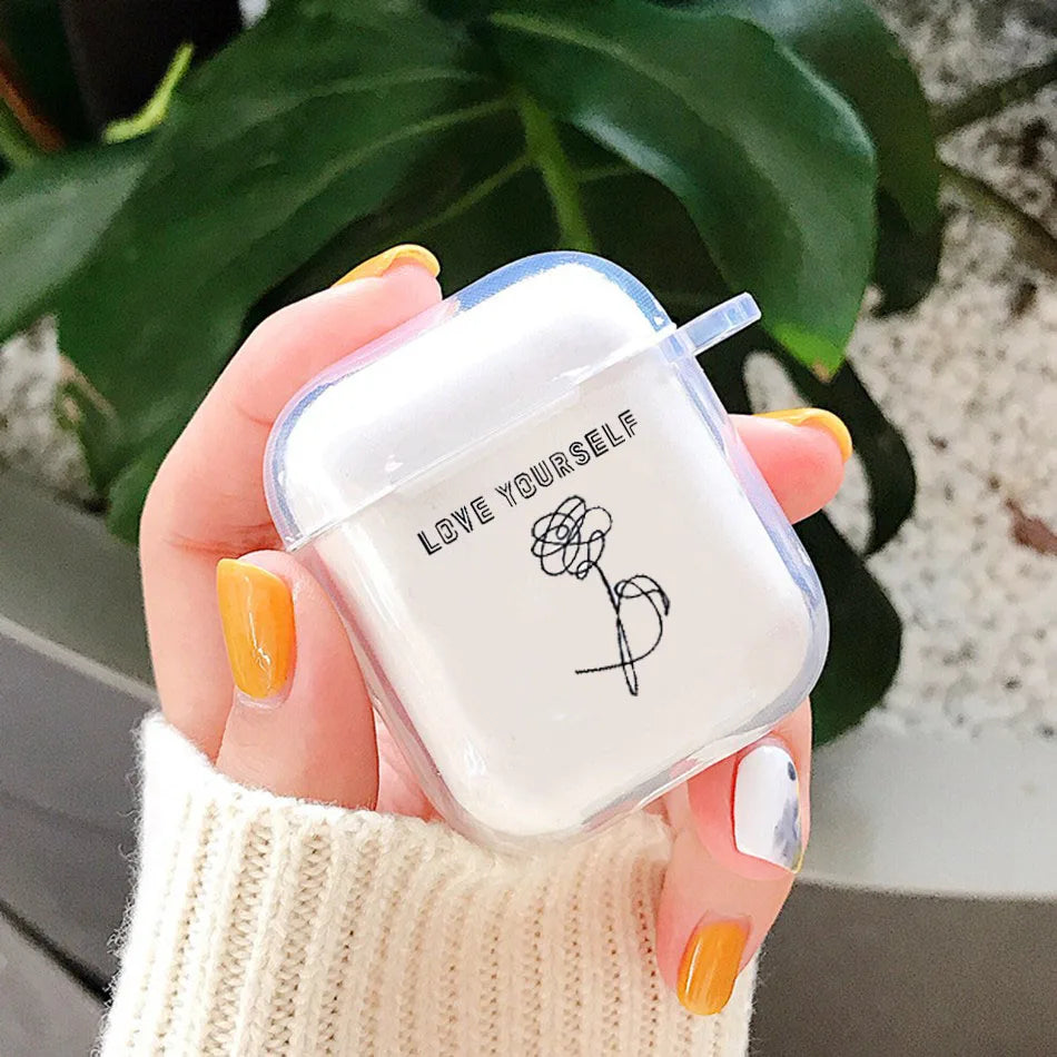 BTS Love Yourself Flower Earphone Case for Airpods1 2