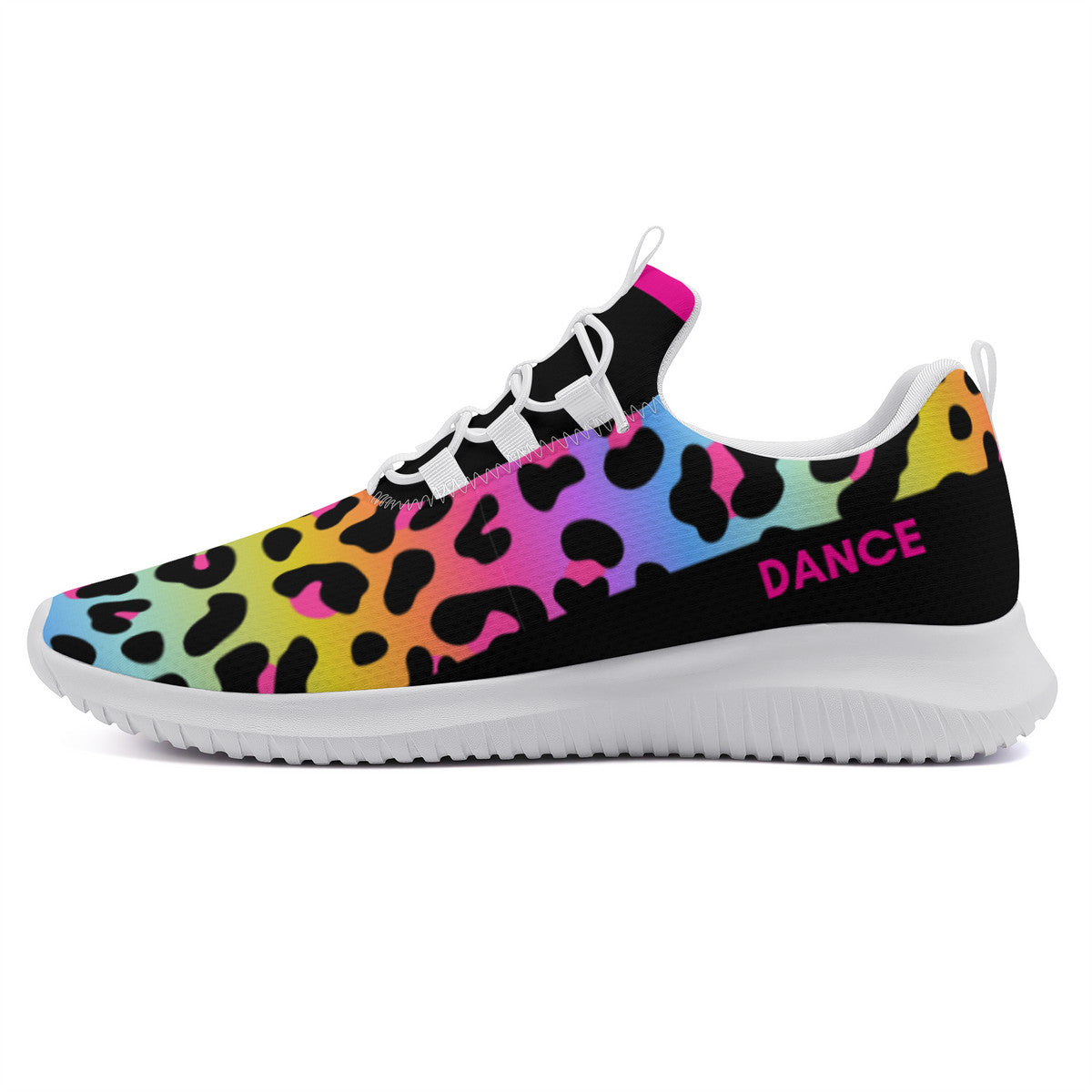 Dance Sneakers- Multi Color Leopard Print Dance Shoes