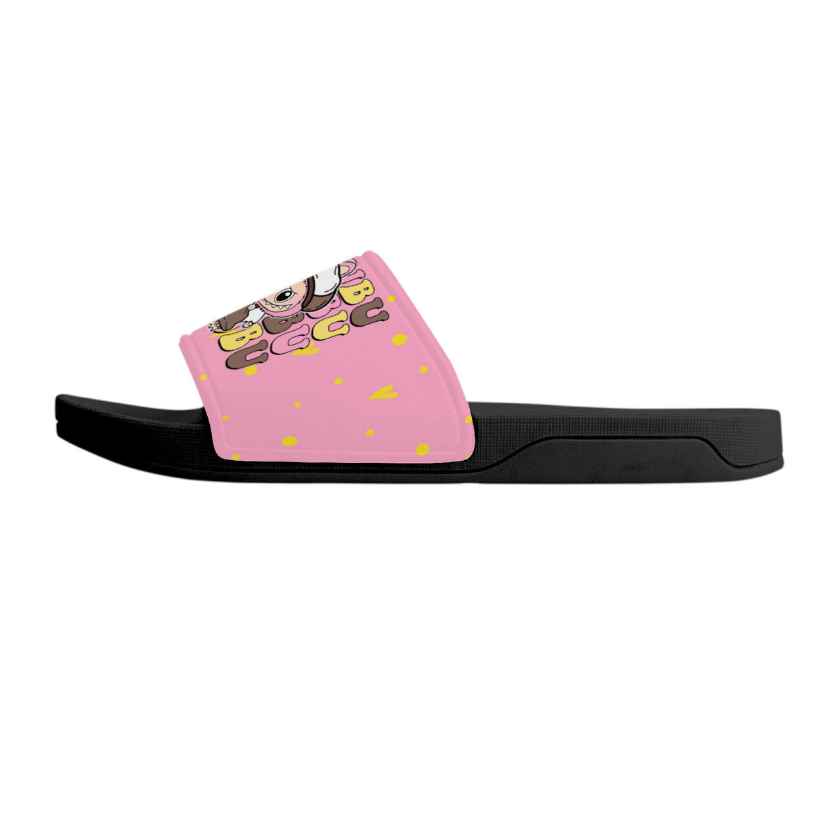Labubu Slide Sandals - Labubu slides pink and black