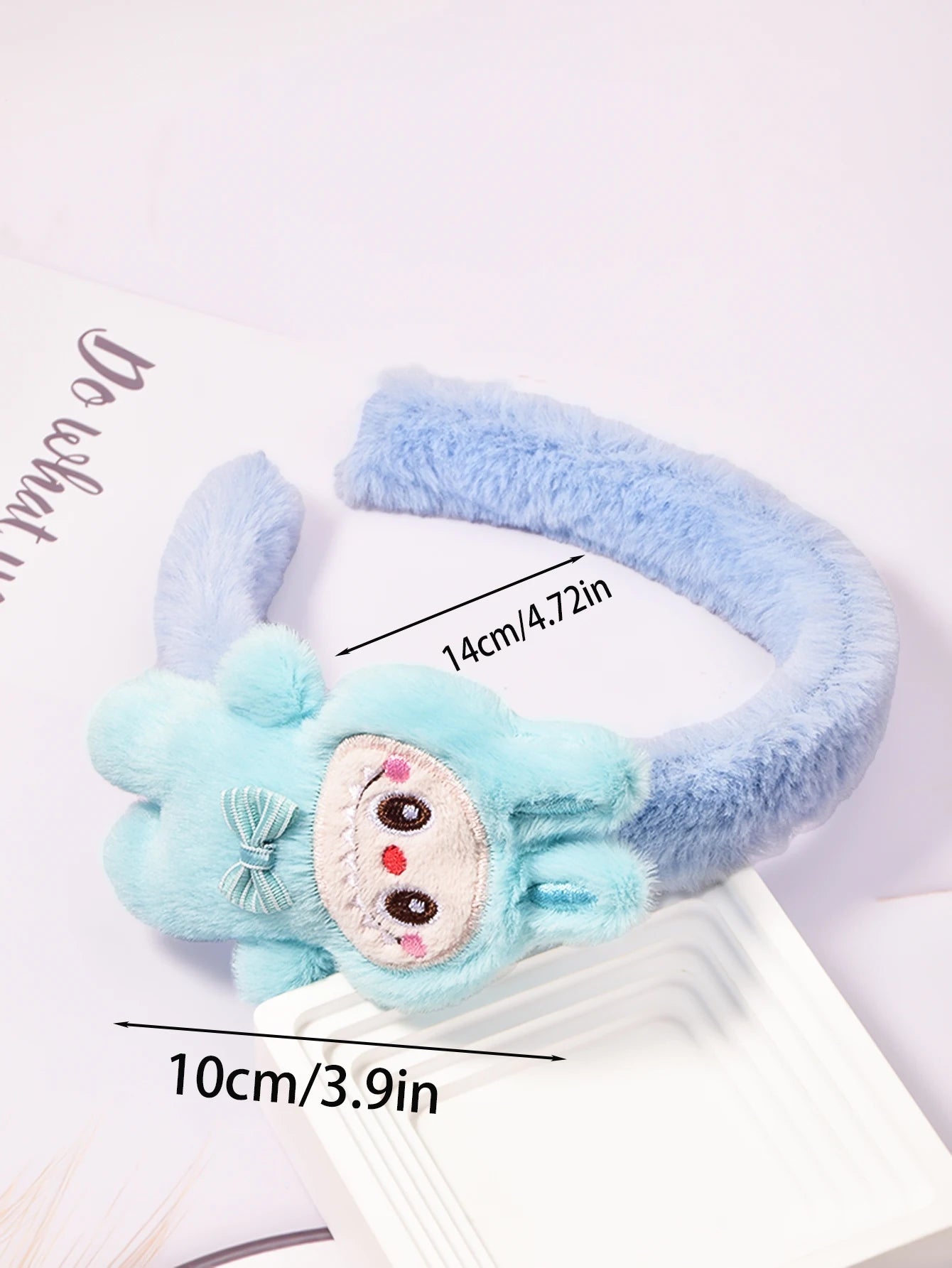 Labubu plush hair band