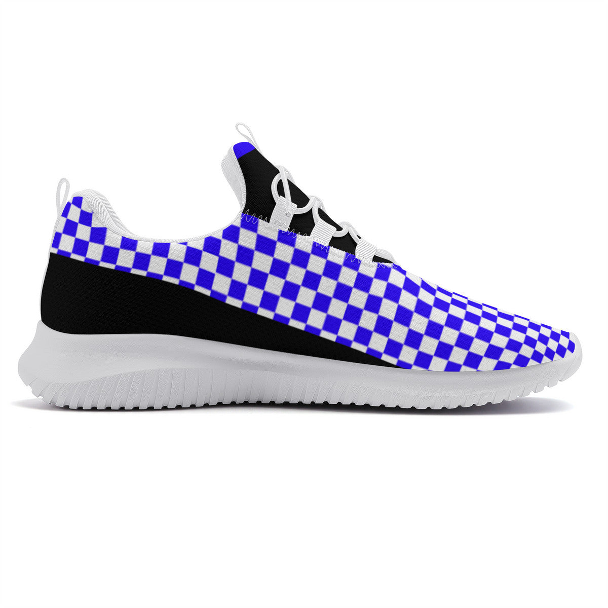 Dance Sneakers - Checkered Blue Dance Shoes