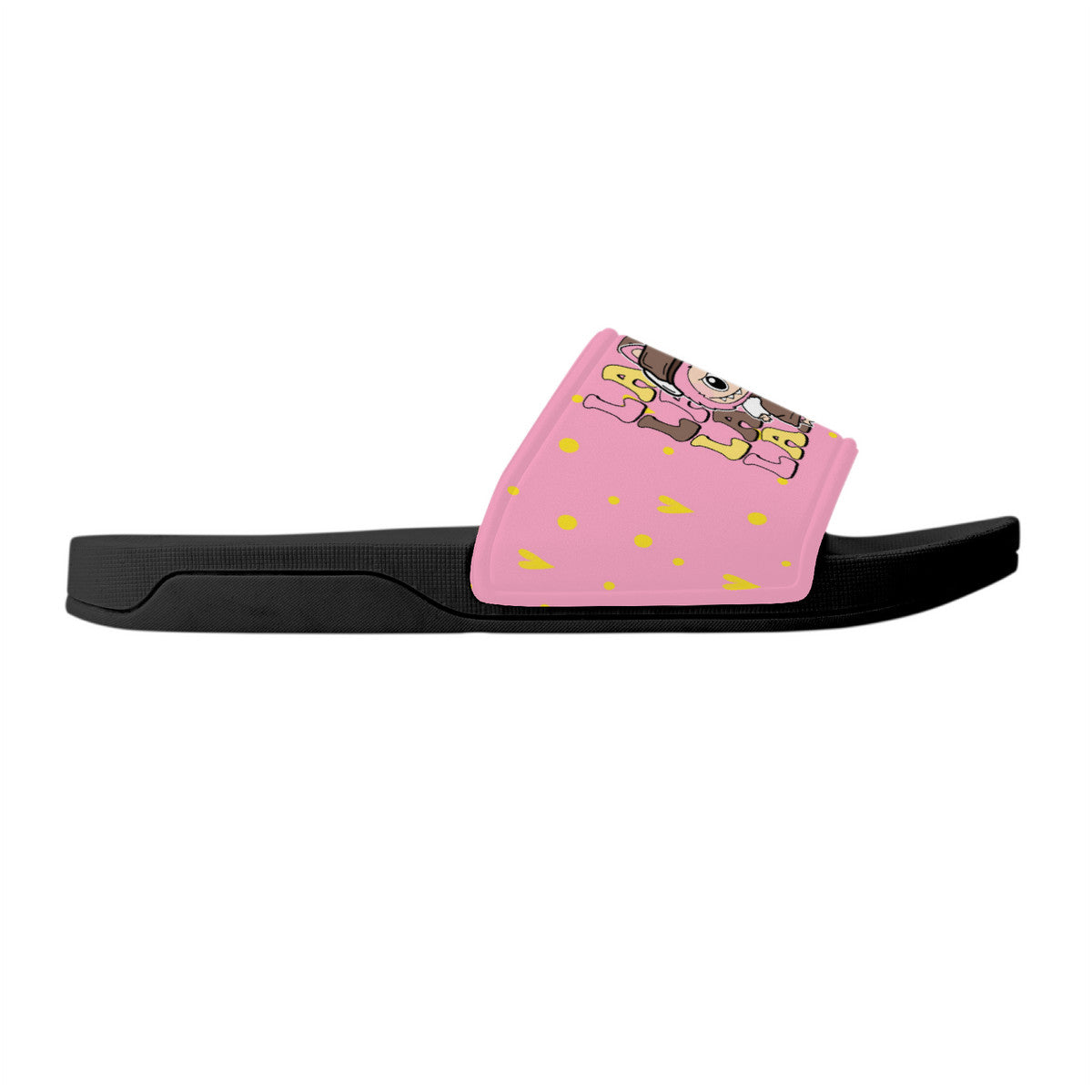 Labubu Slide Sandals - Labubu slides pink and black