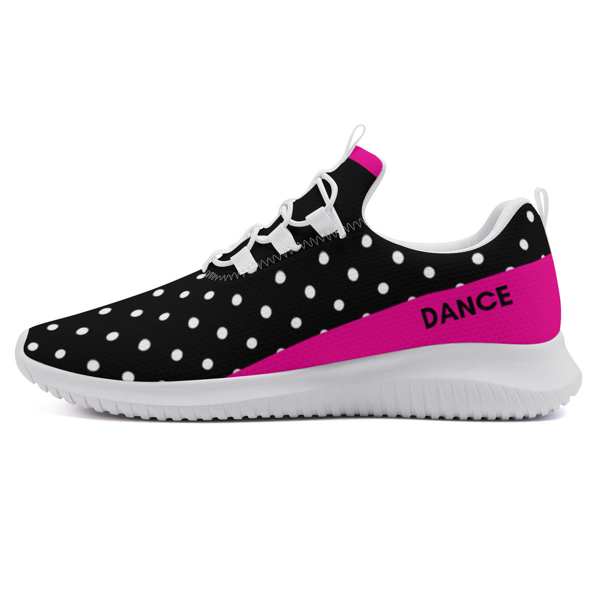 Dance Sneakers - Polka Dots - Black