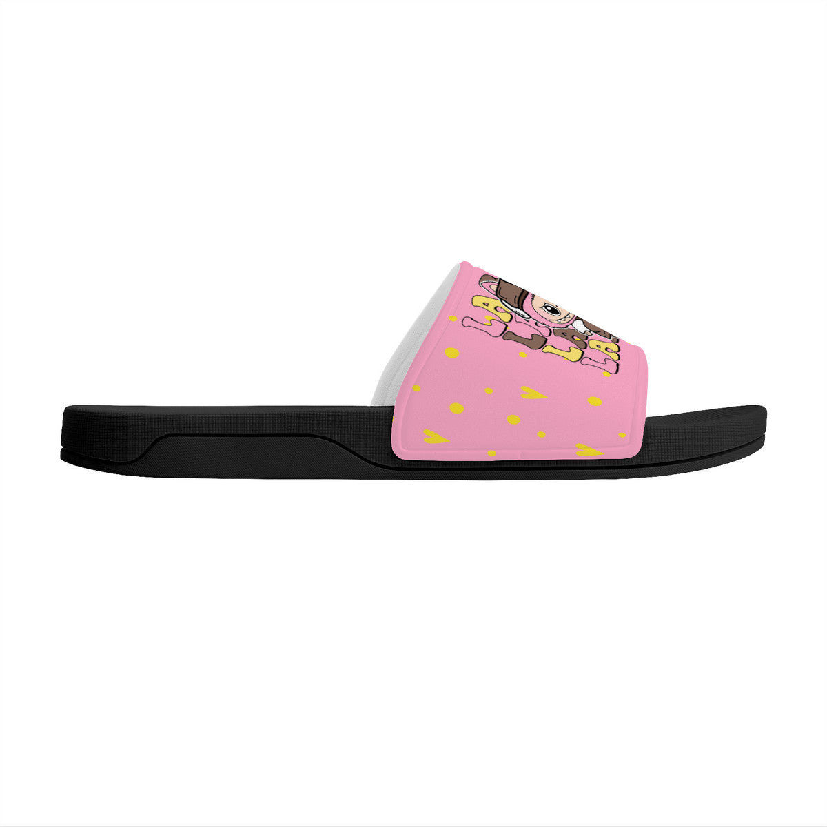 Labubu Slide Sandals - Labubu slides pink and black
