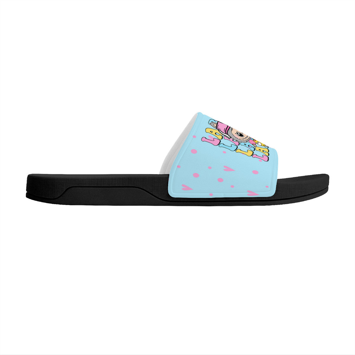Labubu Slide Sandals - Labubu slides blue and black